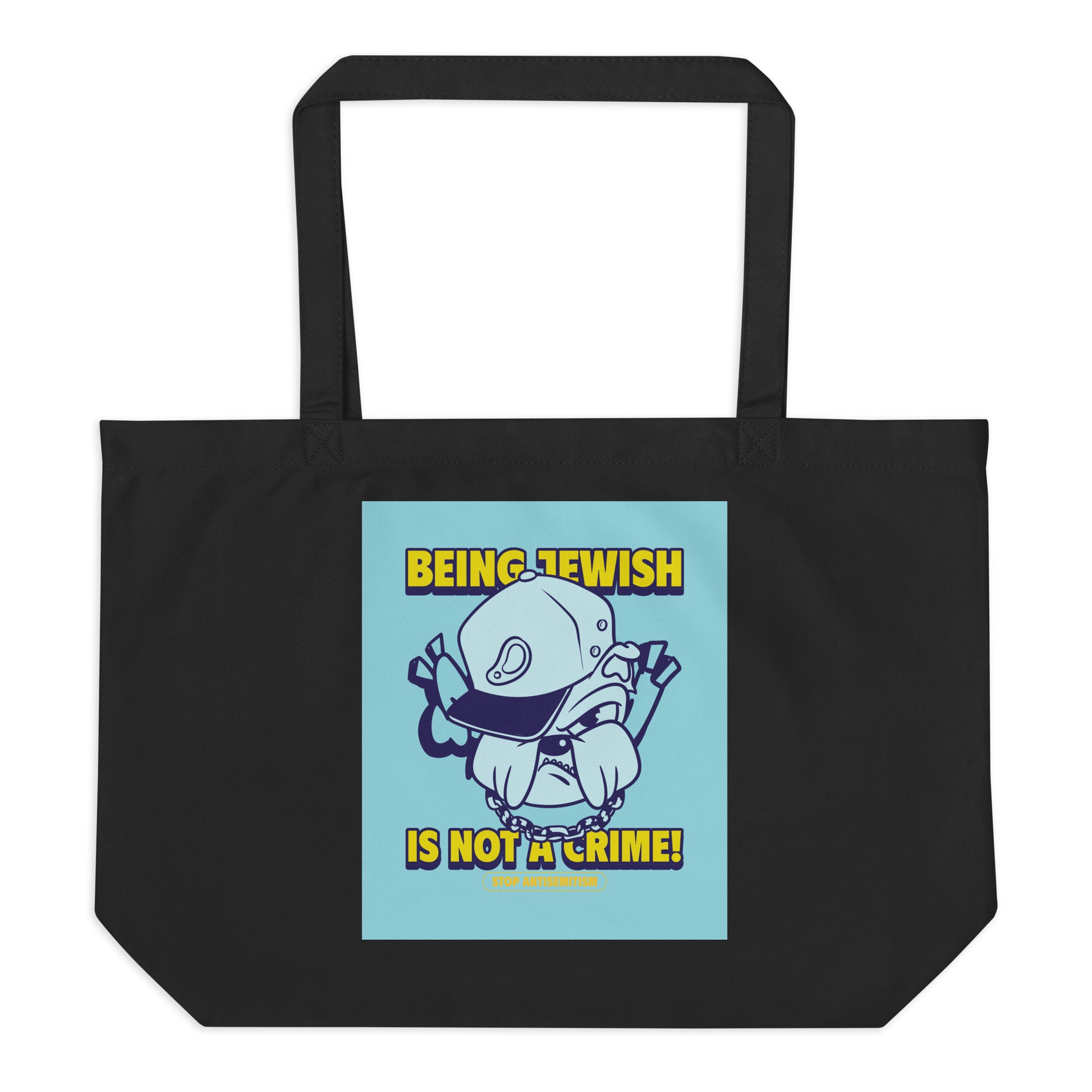 Streetart Graffiti Cartoon | Antisemitism | Large Organic Tote Bag