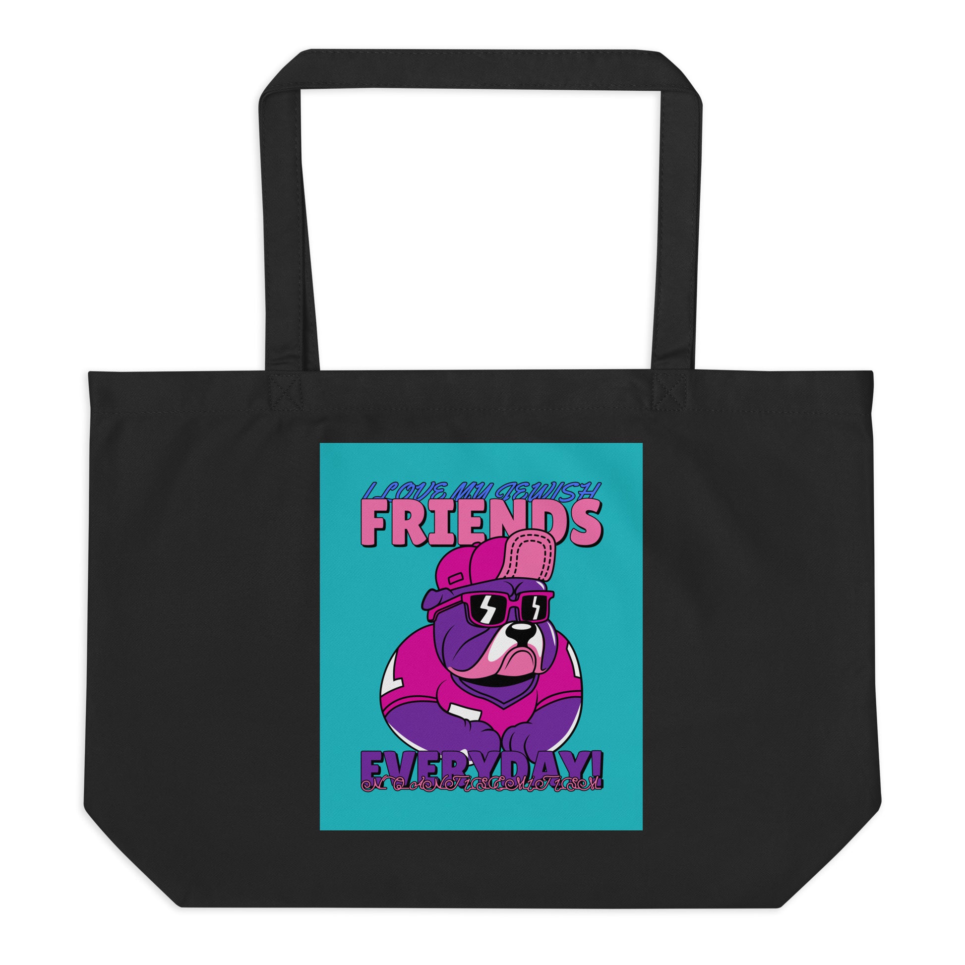 Streetart Graffiti Cartoon | Antisemitism | Large Organic Tote Bag