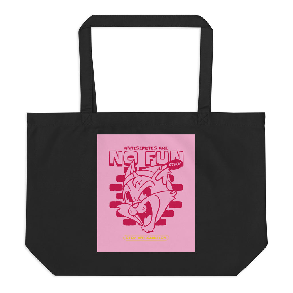 Streetart Graffiti Cartoon | Antisemitism | Large Organic Tote Bag