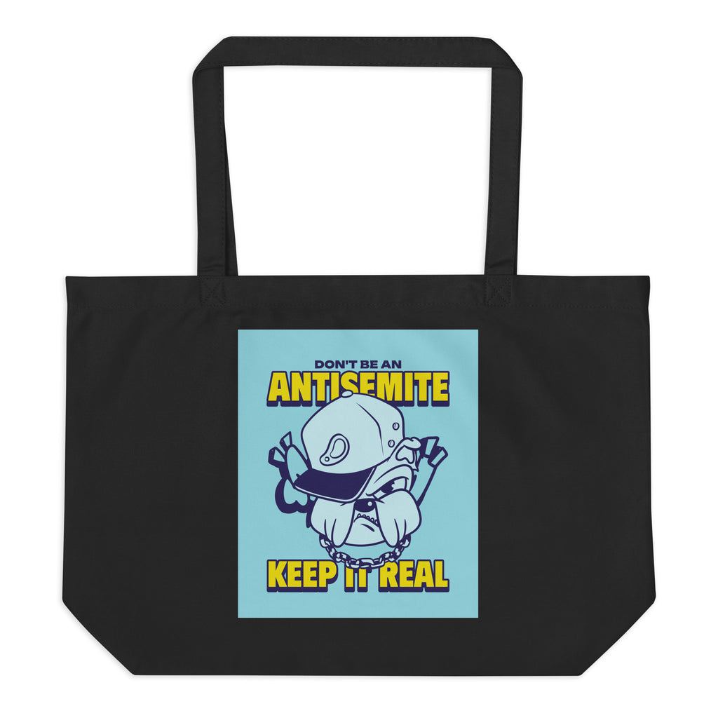 Streetart Graffiti Cartoon | Antisemitism | Large Organic Tote Bag