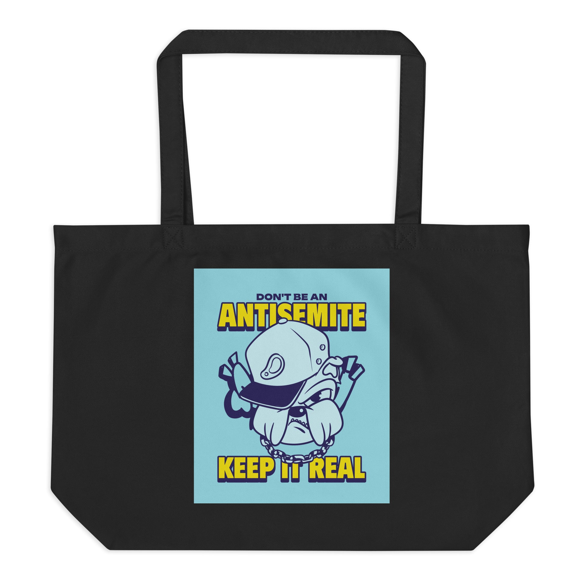 Streetart Graffiti Cartoon | Antisemitism | Large Organic Tote Bag