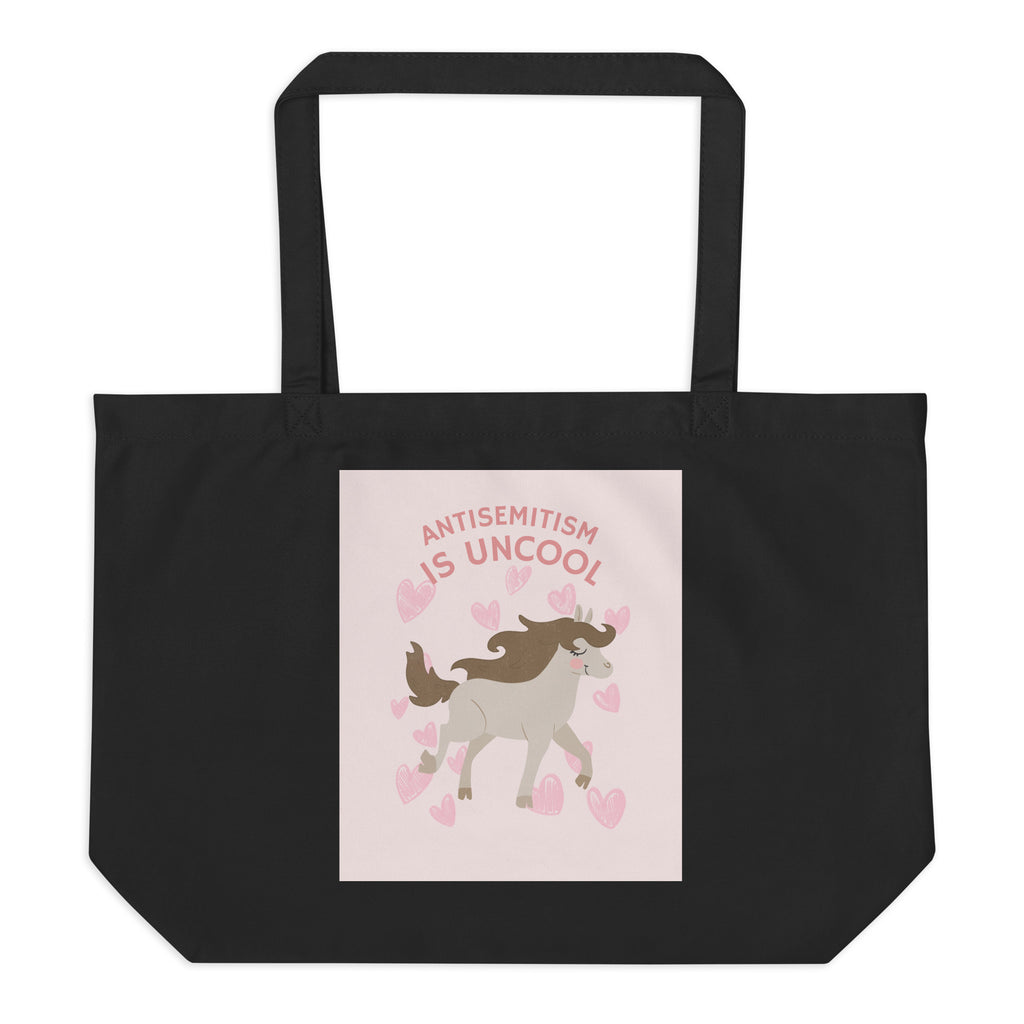 Unicorn Antisemitism Is Uncool | Large Organic Tote Bag