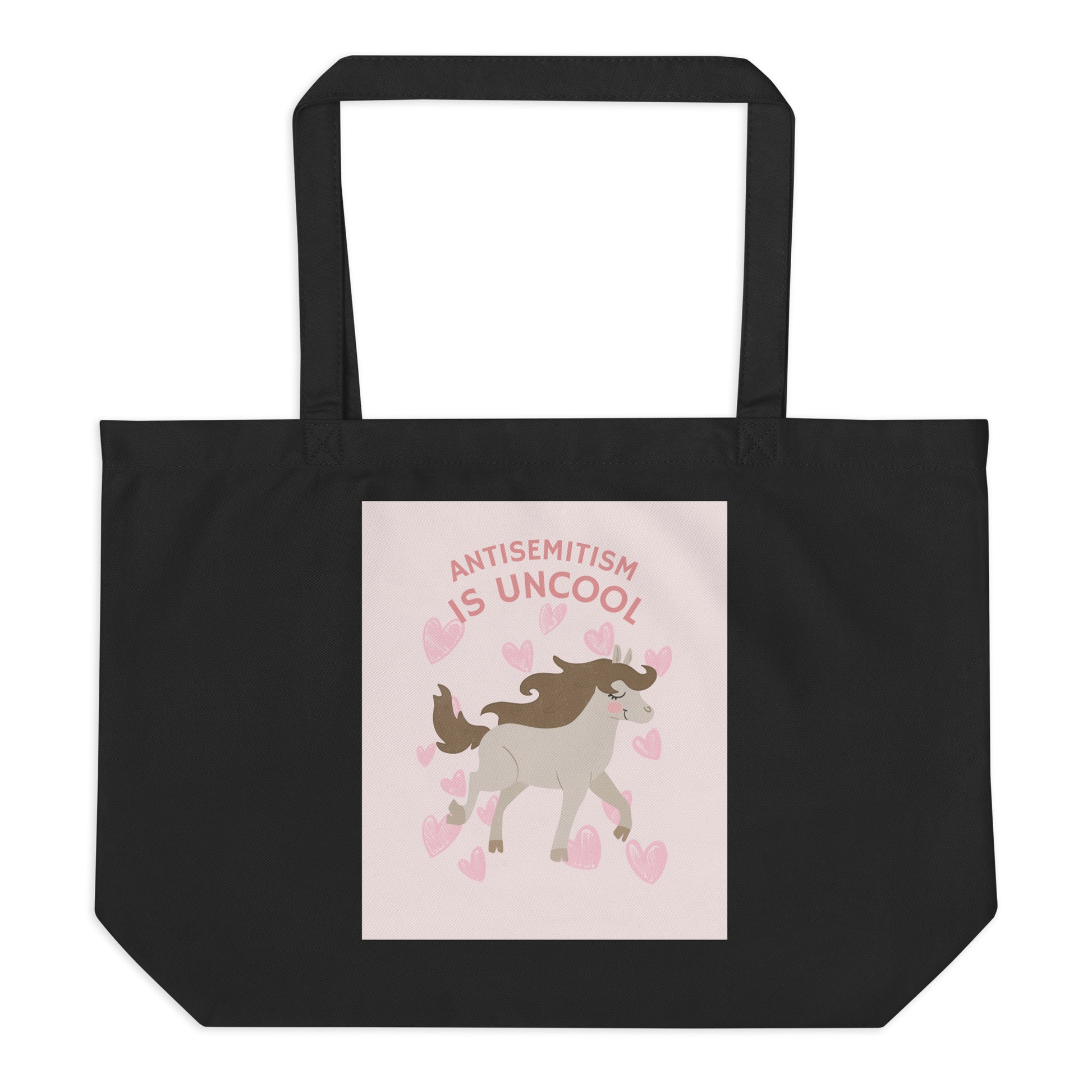 Unicorn Antisemitism Is Uncool | Large Organic Tote Bag