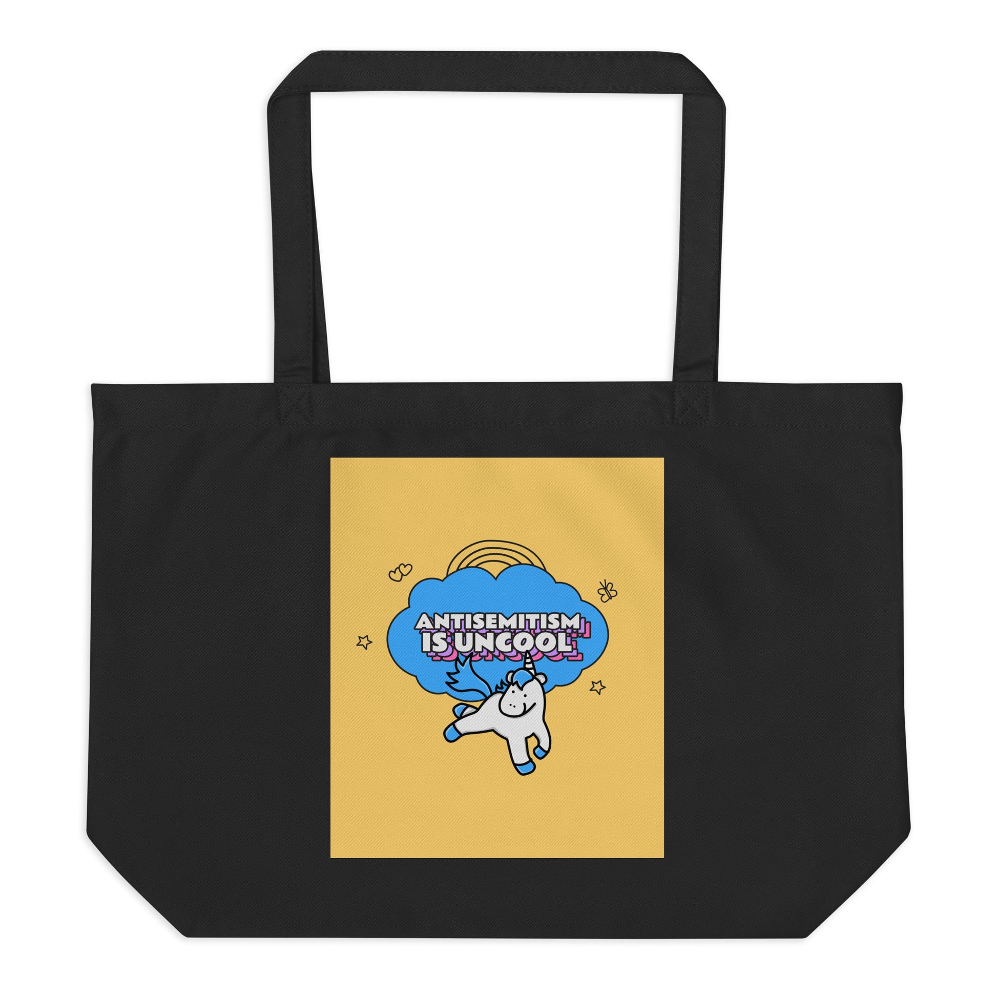 Unicorn Antisemitism Is Uncool | Large Organic Tote Bag