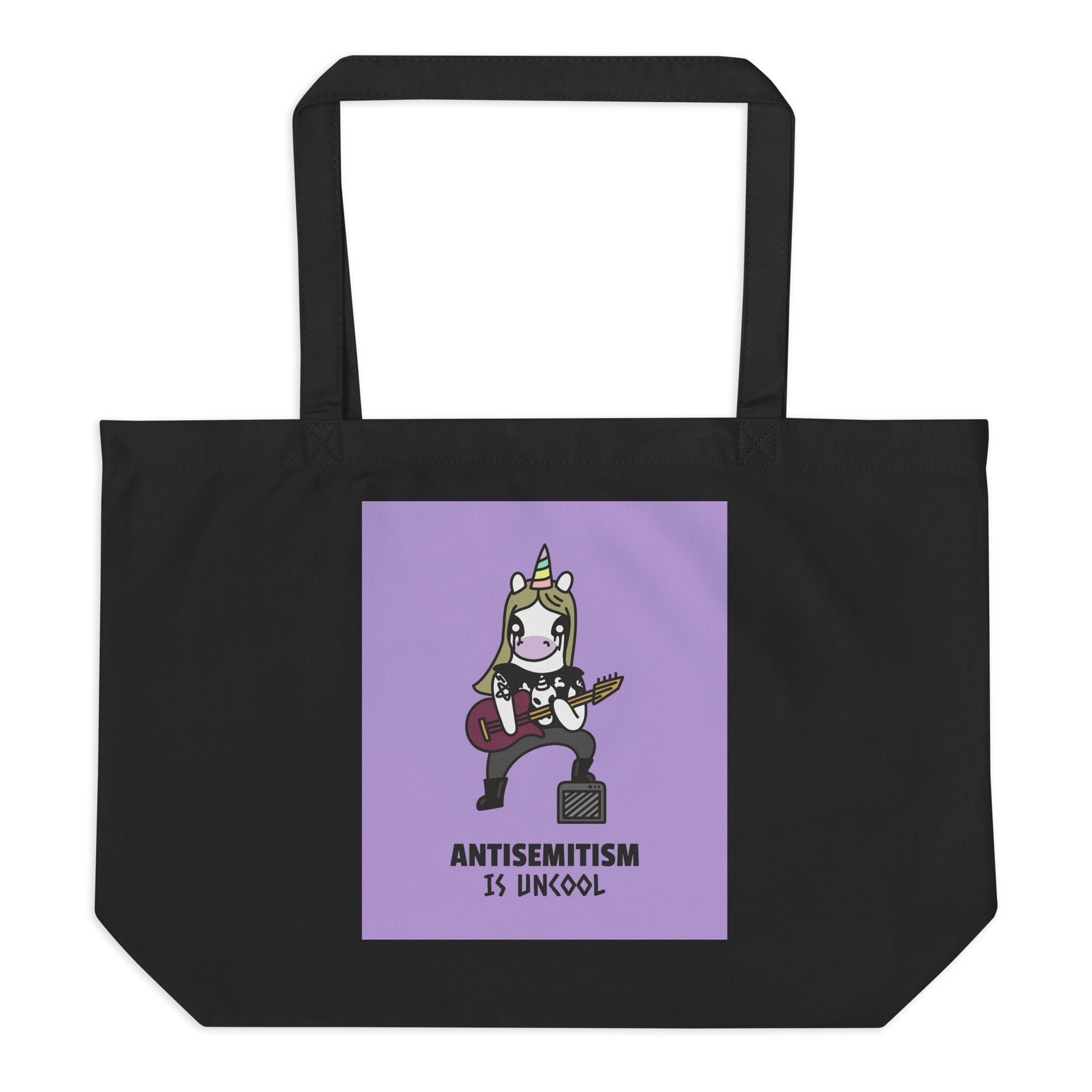 Unicorn Antisemitism Is Uncool | Large Organic Tote Bag