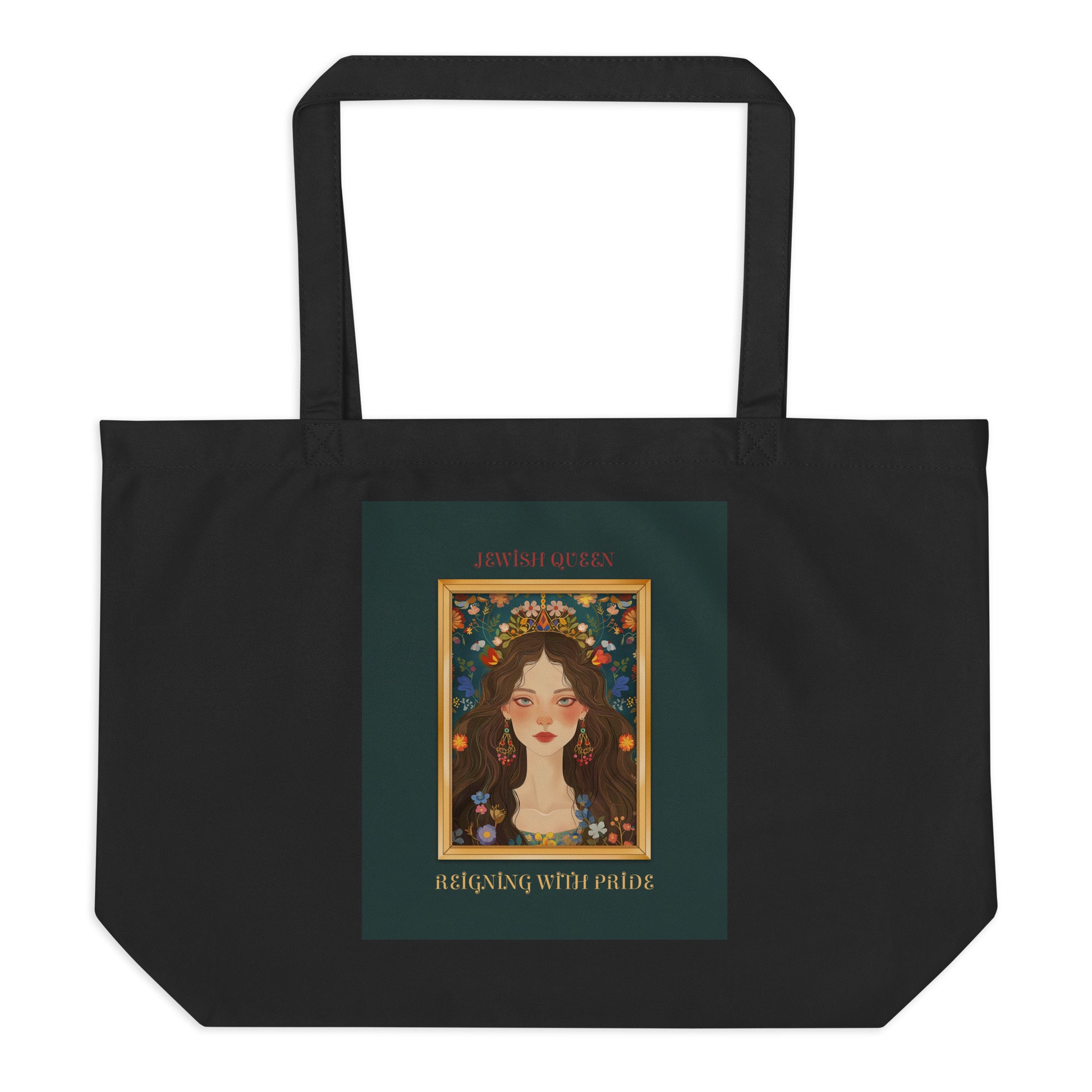 Jewish Queen | Large Organic Tote Bag