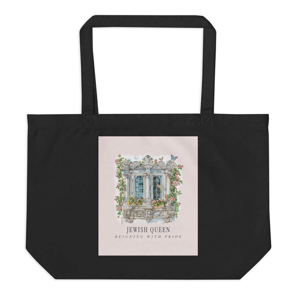 Jewish Queen | Large Organic Tote Bag