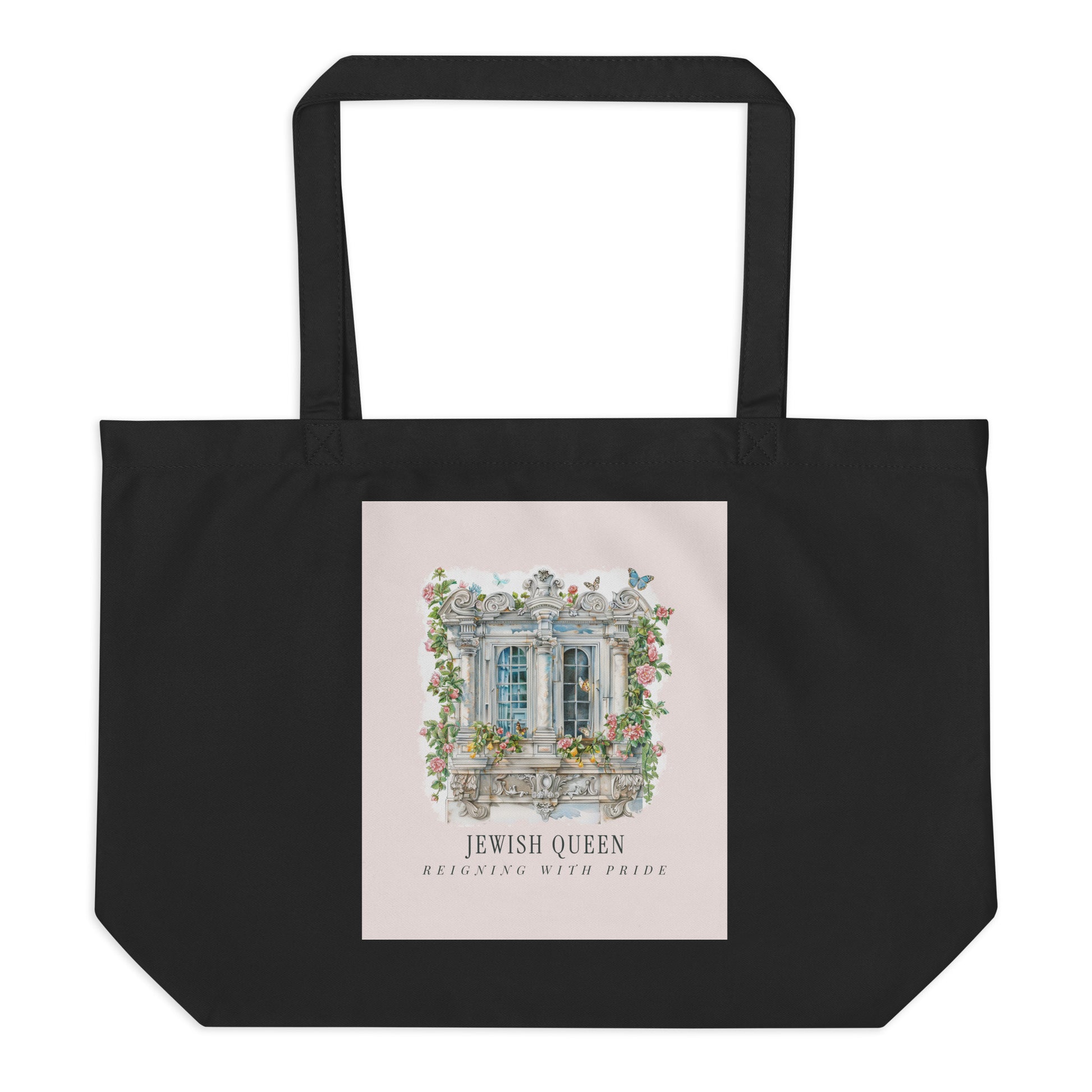 Jewish Queen | Large Organic Tote Bag
