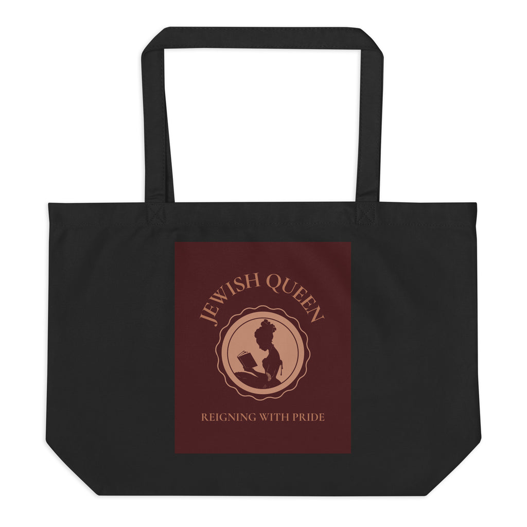 Jewish Queen | Large Organic Tote Bag