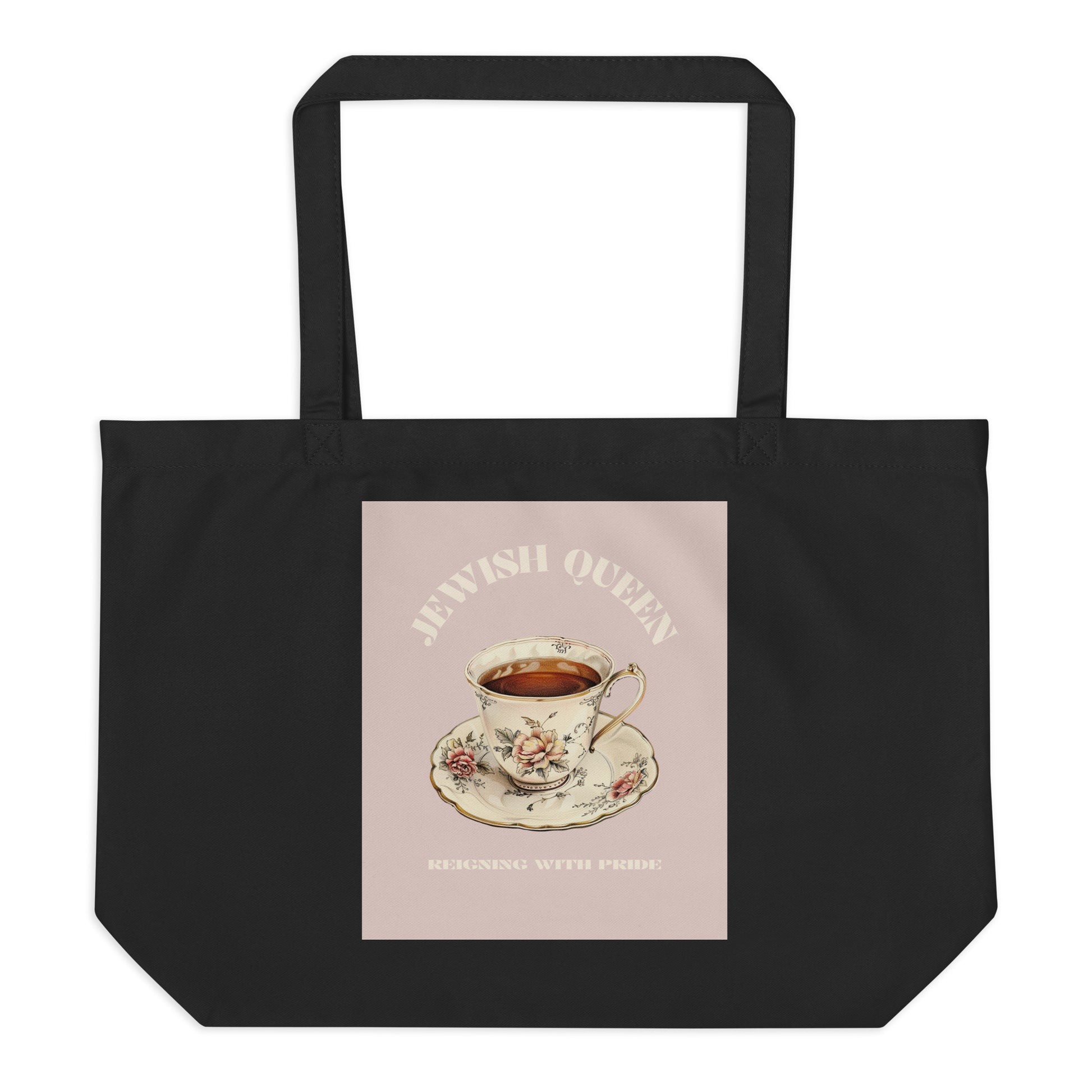 Jewish Queen | Large Organic Tote Bag