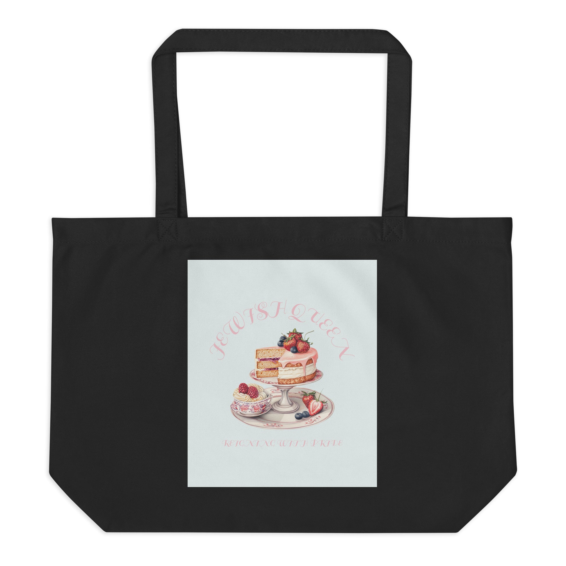 Jewish Queen | Large Organic Tote Bag