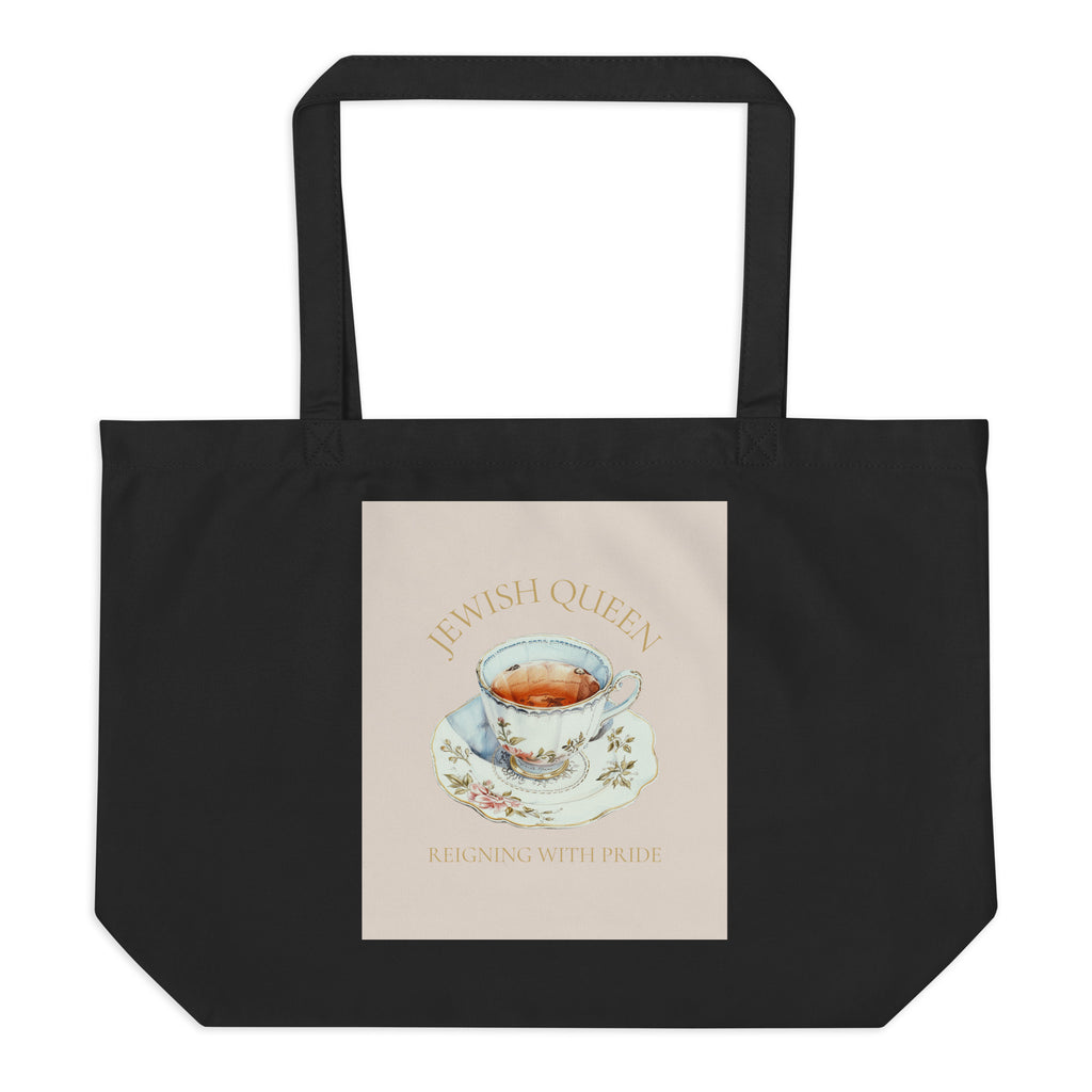 Jewish Queen | Large Organic Tote Bag