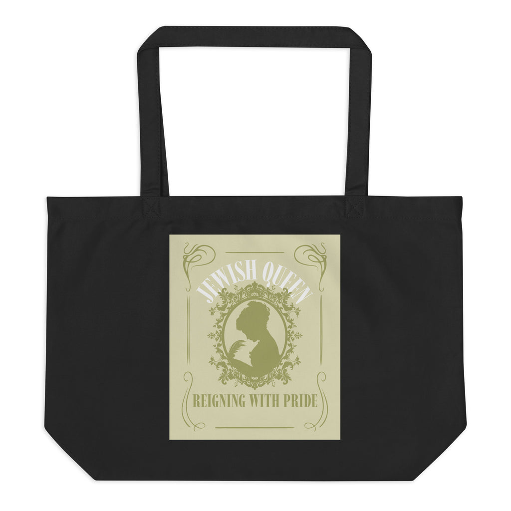 Jewish Queen | Large Organic Tote Bag