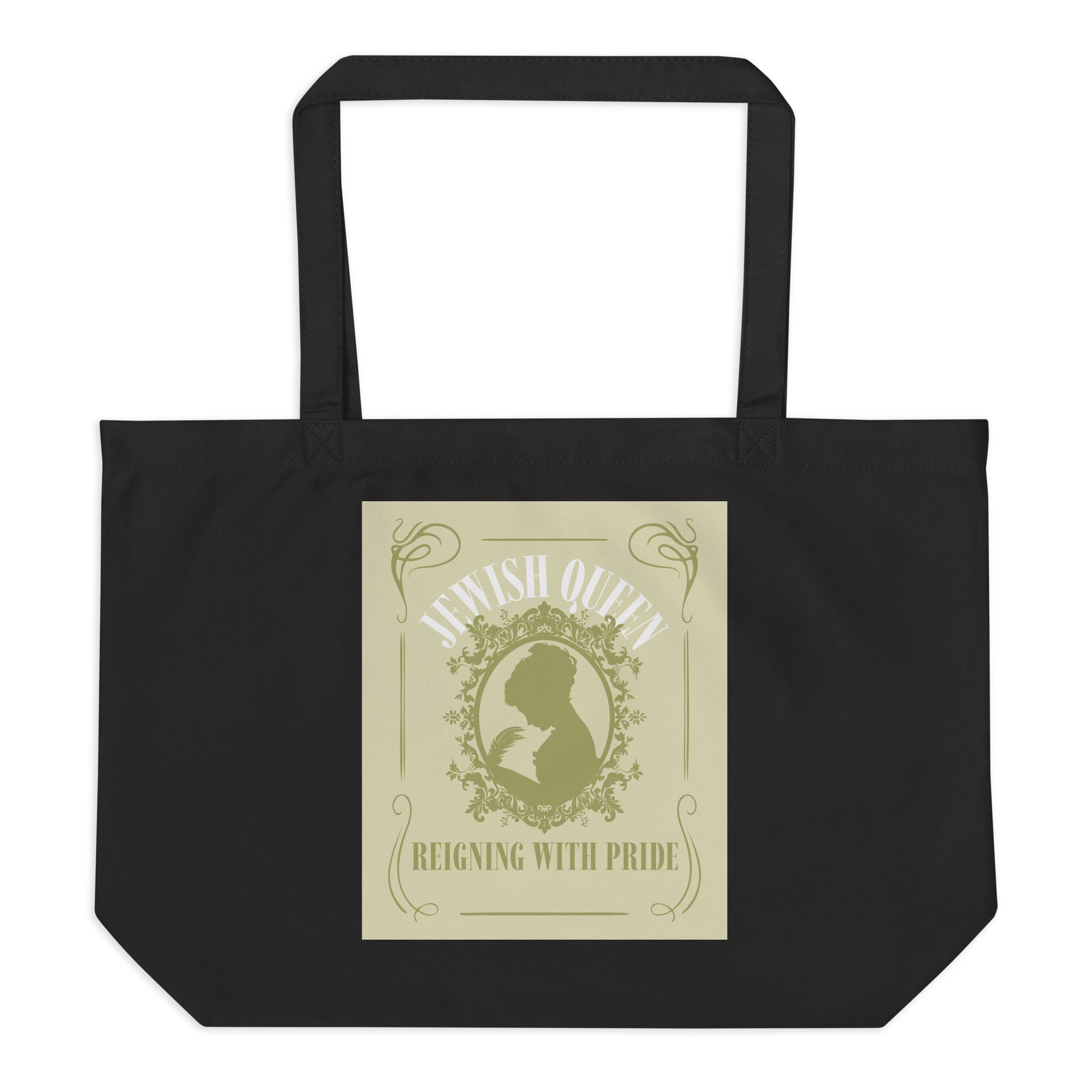 Jewish Queen | Large Organic Tote Bag