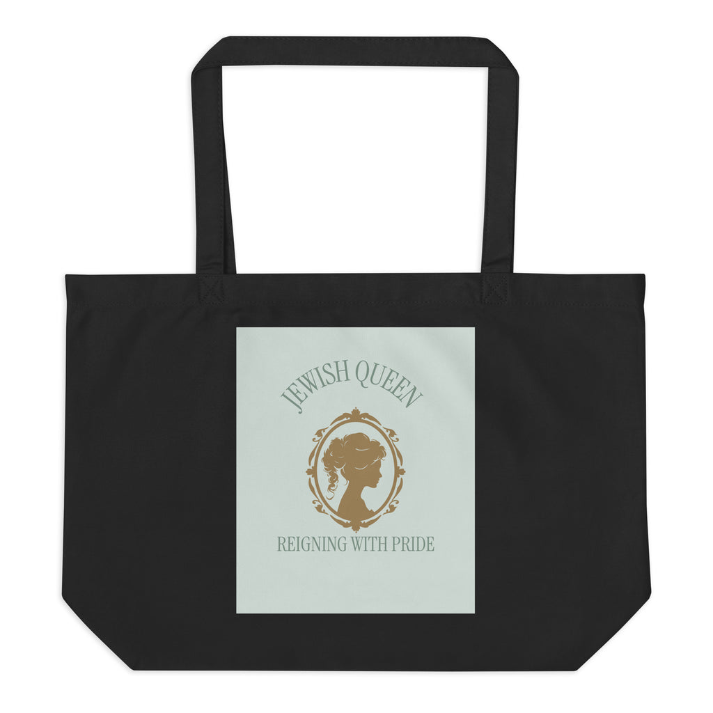 Jewish Queen | Large Organic Tote Bag