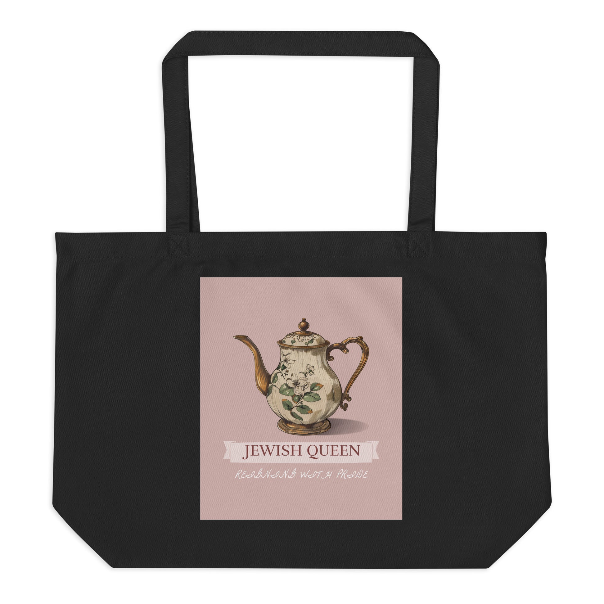 Jewish Queen | Large Organic Tote Bag