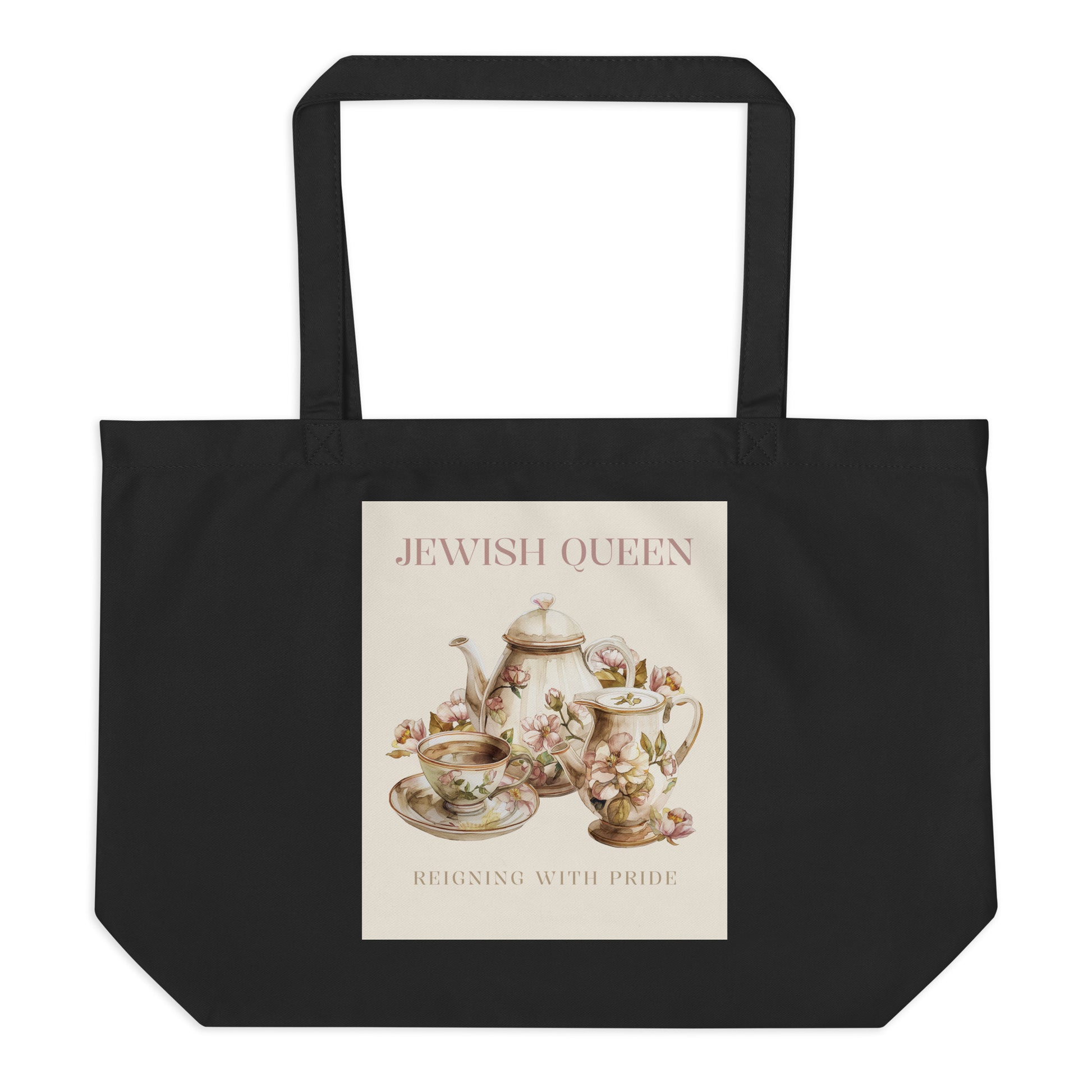 Jewish Queen | Large Organic Tote Bag