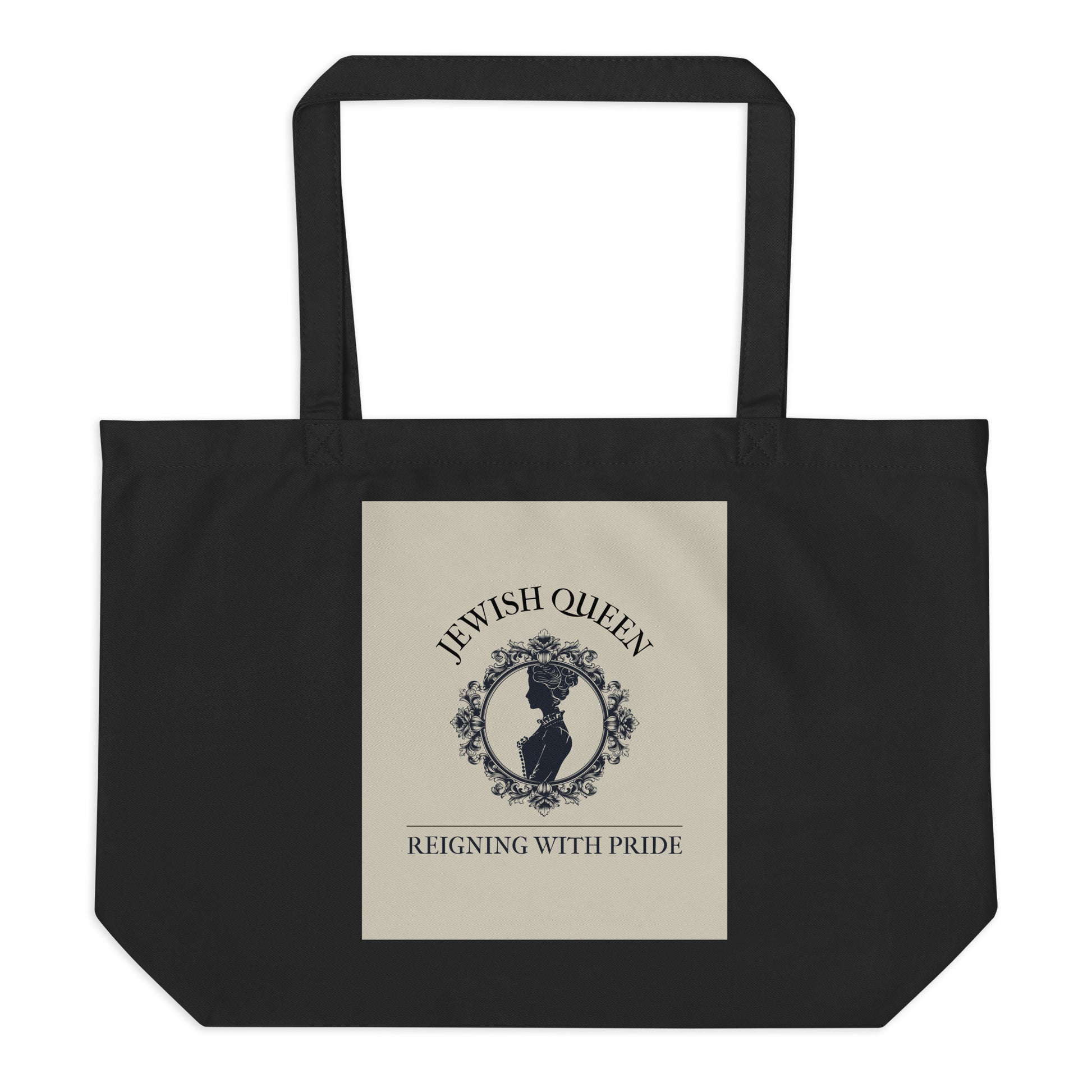 Jewish Queen | Large Organic Tote Bag