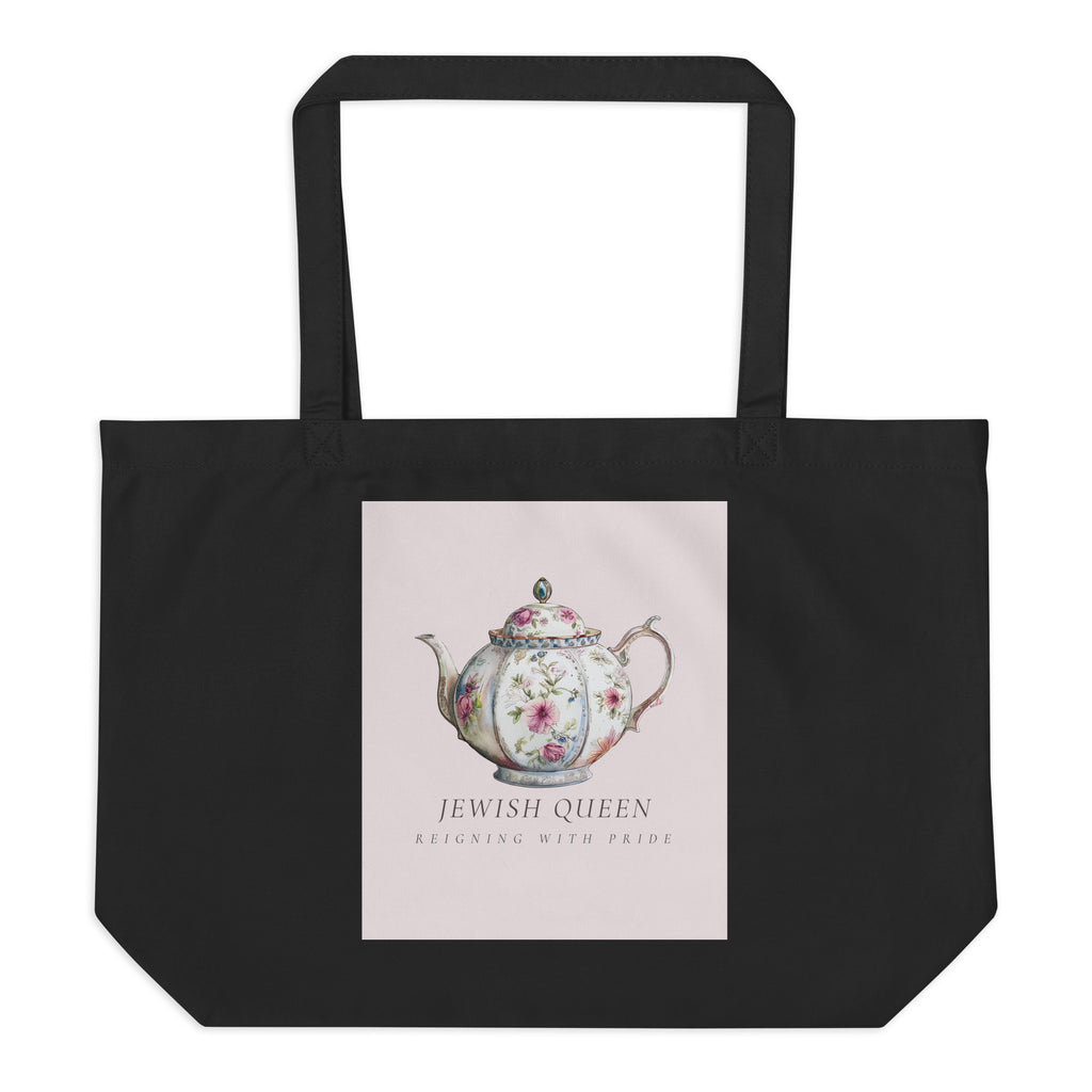Jewish Queen | Large Organic Tote Bag