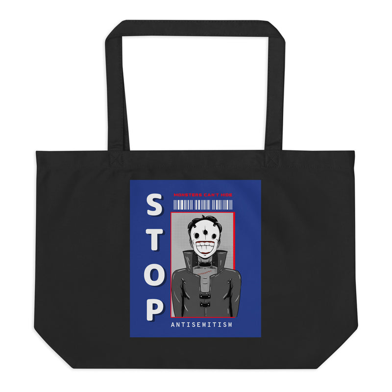 Monsters Can't Hide | Large Organic Tote Bag
