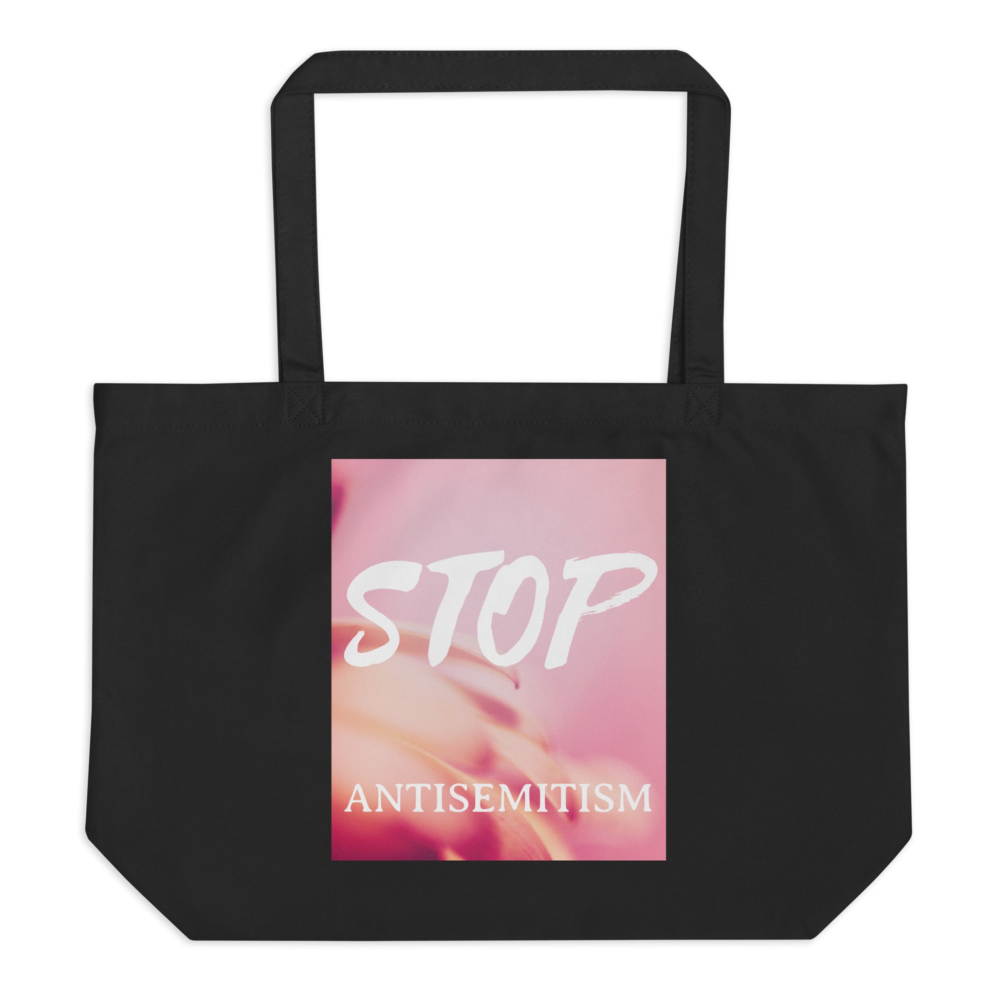 Flower Power | Antisemitism | Large Organic Tote Bag Jouparty