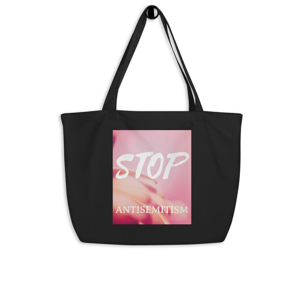 Flower Power | Antisemitism | Large Organic Tote Bag Jouparty