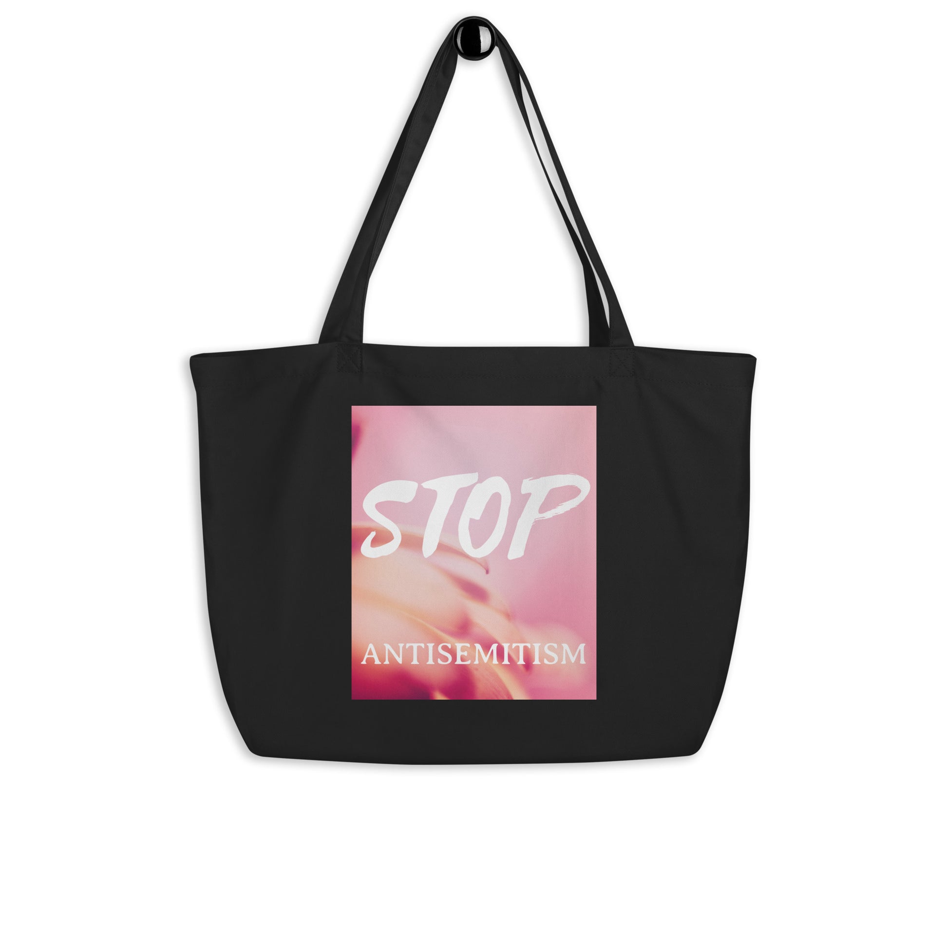 Flower Power | Antisemitism | Large Organic Tote Bag Jouparty