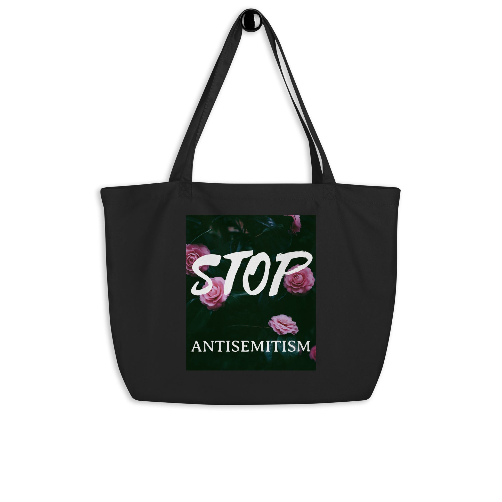 Flower Power | Antisemitism | Large Organic Tote Bag