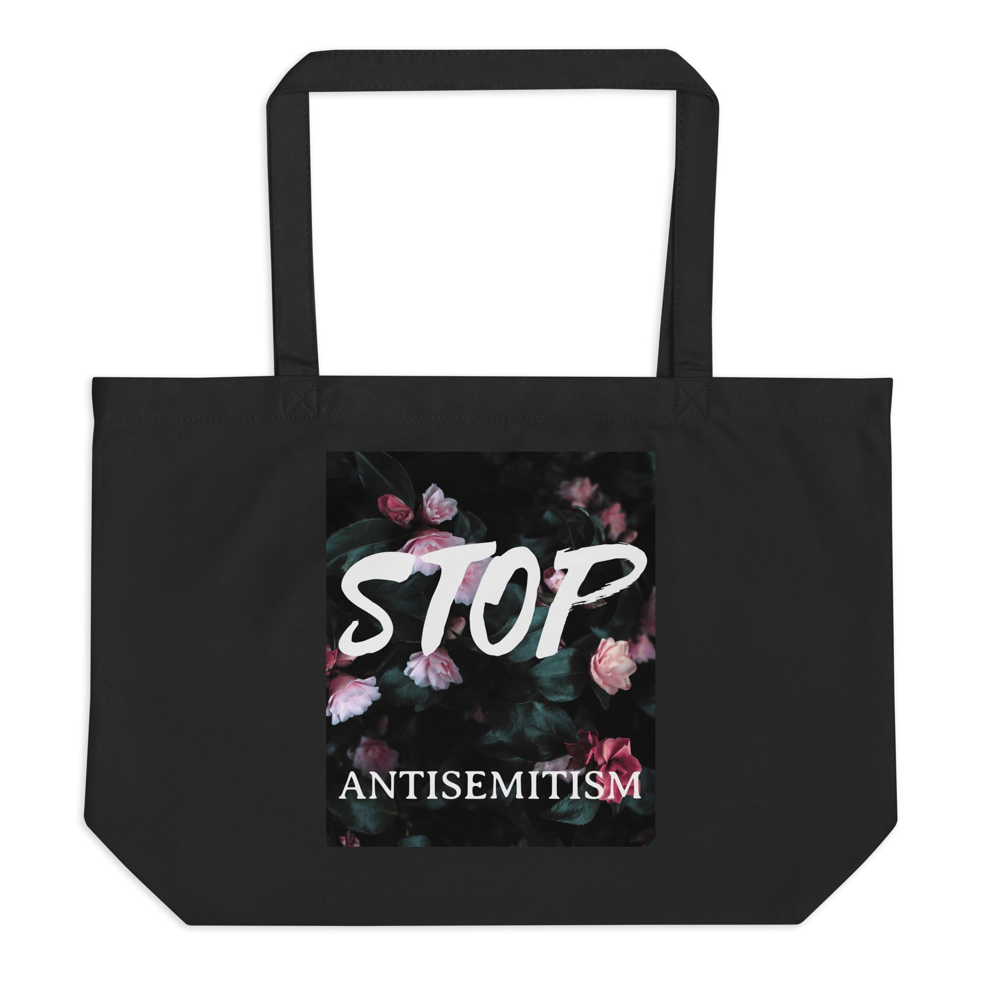 Flower Power | Antisemitism | Large Organic Tote Bag