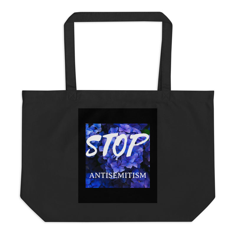 Flower Power | Antisemitism | Large Organic Tote Bag