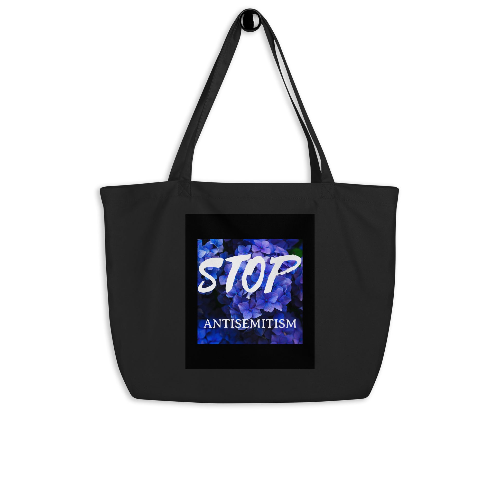 Flower Power | Antisemitism | Large Organic Tote Bag Jouparty
