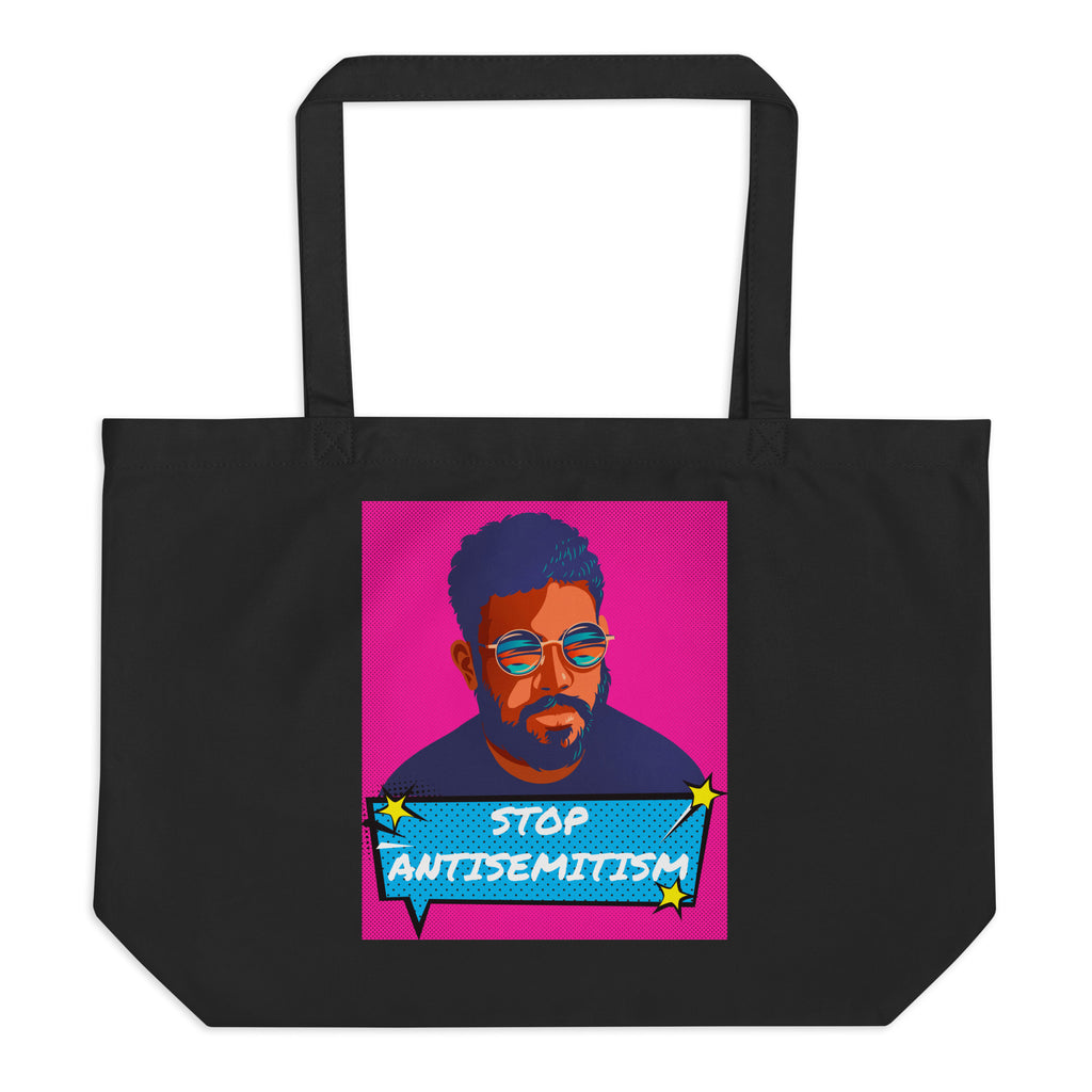 Pop Art Style | Antisemitism | Large Organic Tote Bag