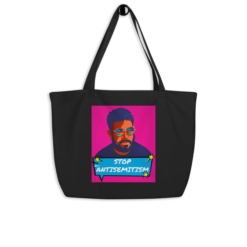 Pop Art Style | Antisemitism | Large Organic Tote Bag