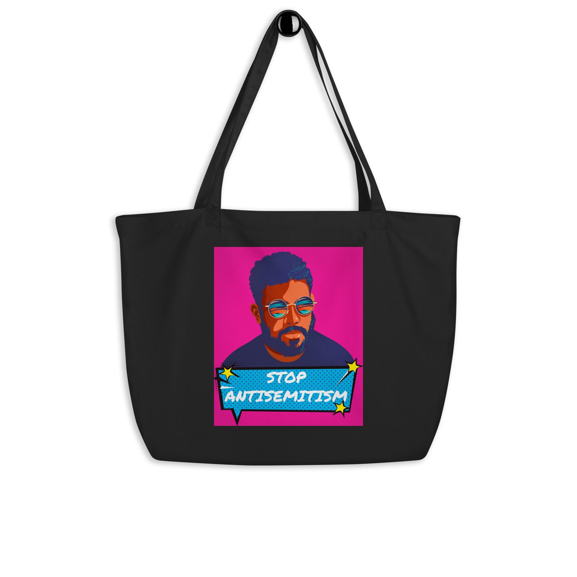 Pop Art Style | Antisemitism | Large Organic Tote Bag
