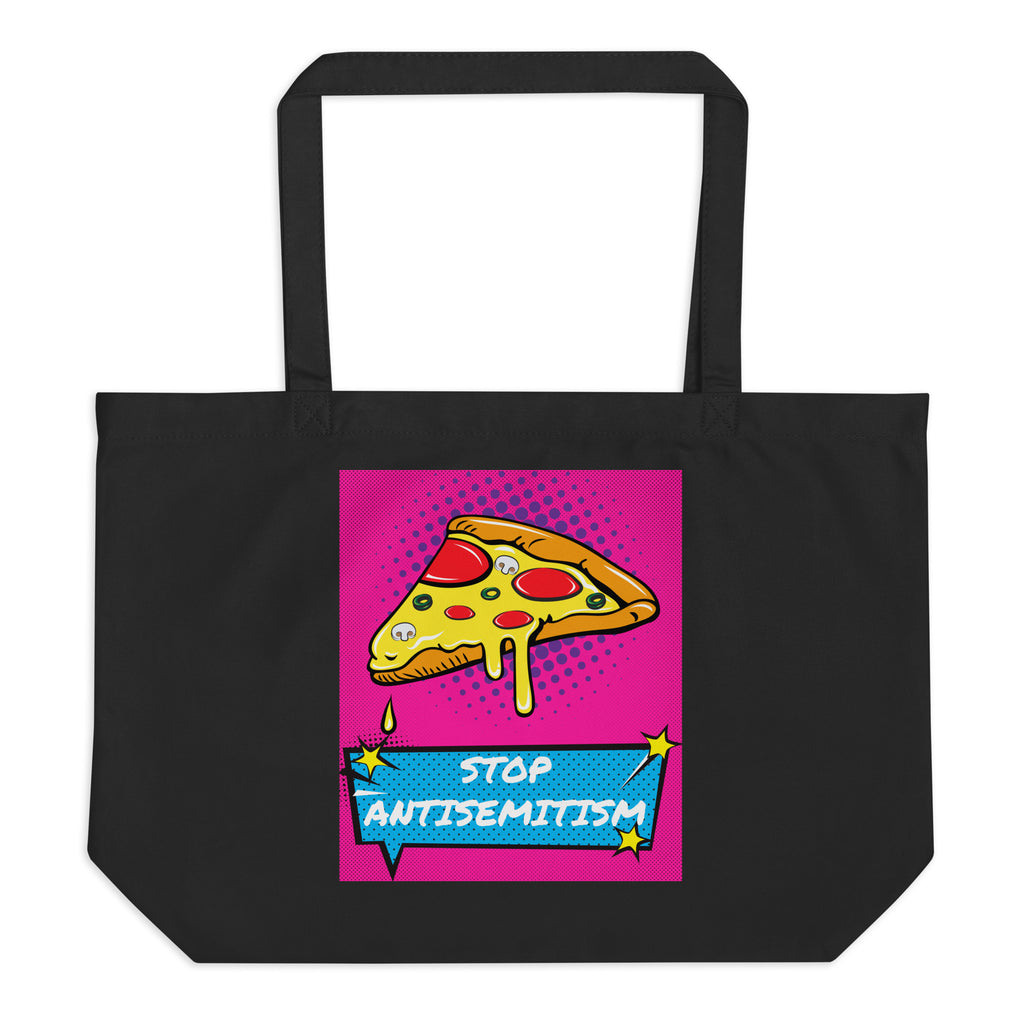 Pop Art Style | Antisemitism | Large Organic Tote Bag Jouparty