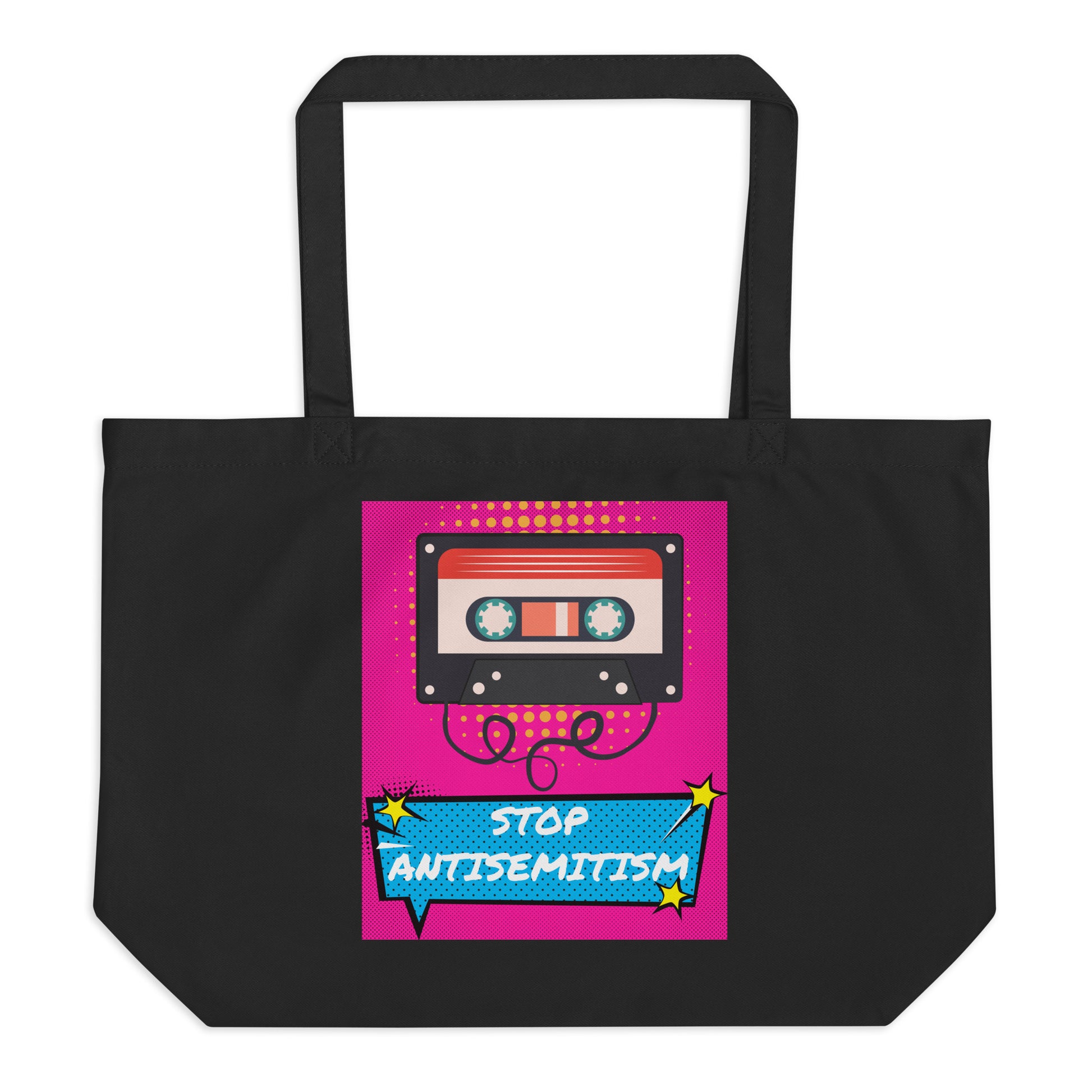 Pop Art Style | Antisemitism | Large Organic Tote Bag