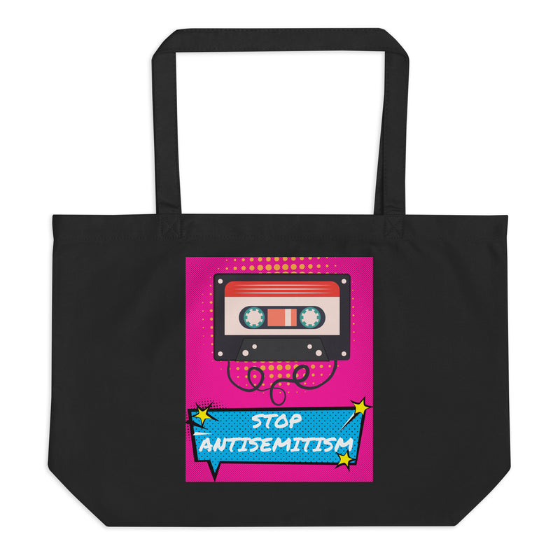 Pop Art Style | Antisemitism | Large Organic Tote Bag