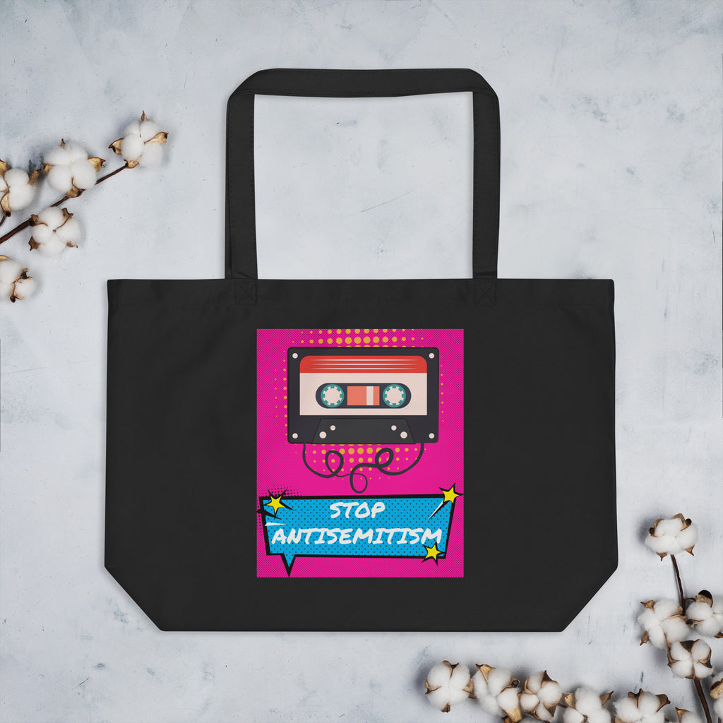 Pop Art Style | Antisemitism | Large Organic Tote Bag
