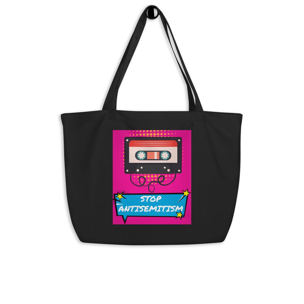 Pop Art Style | Antisemitism | Large Organic Tote Bag