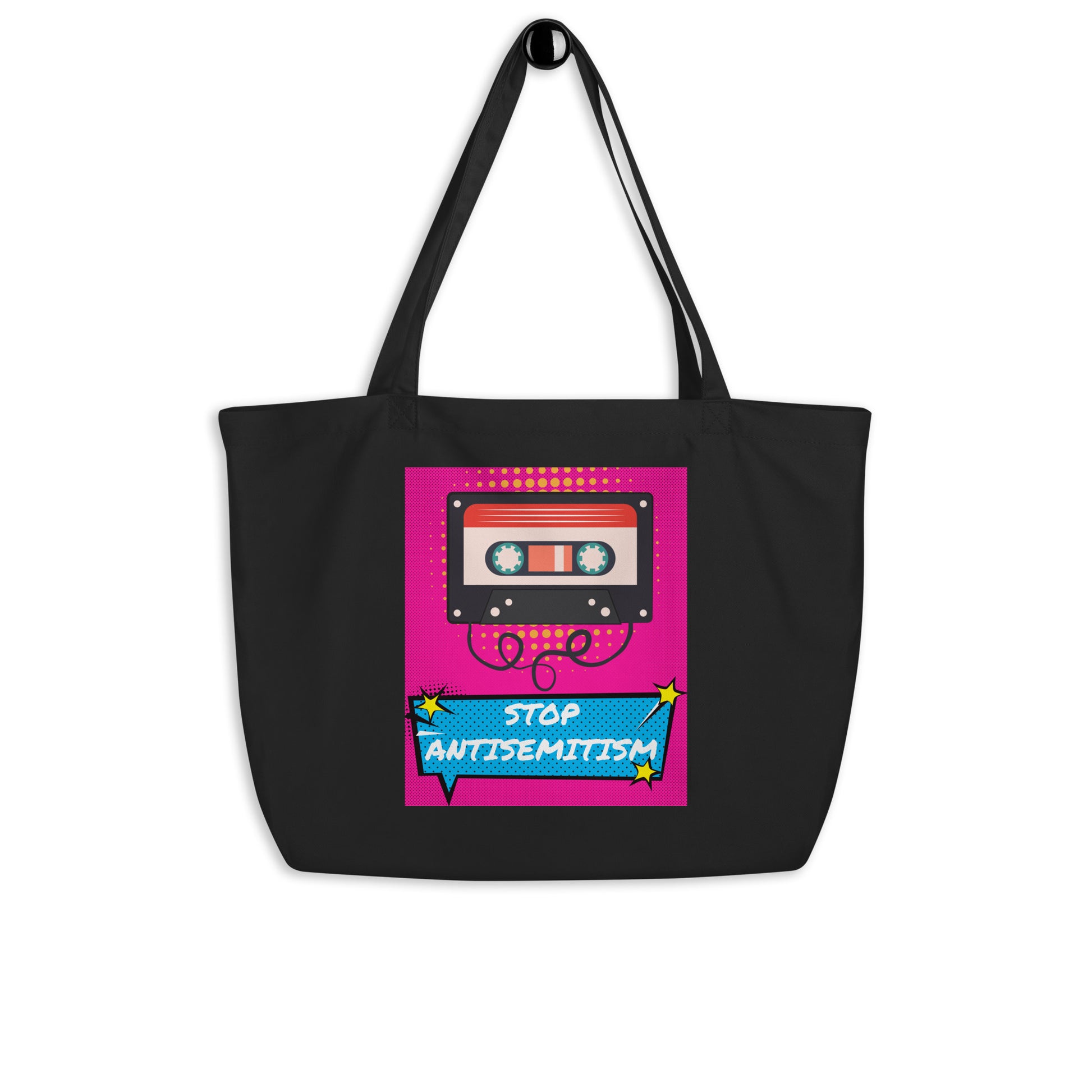 Pop Art Style | Antisemitism | Large Organic Tote Bag
