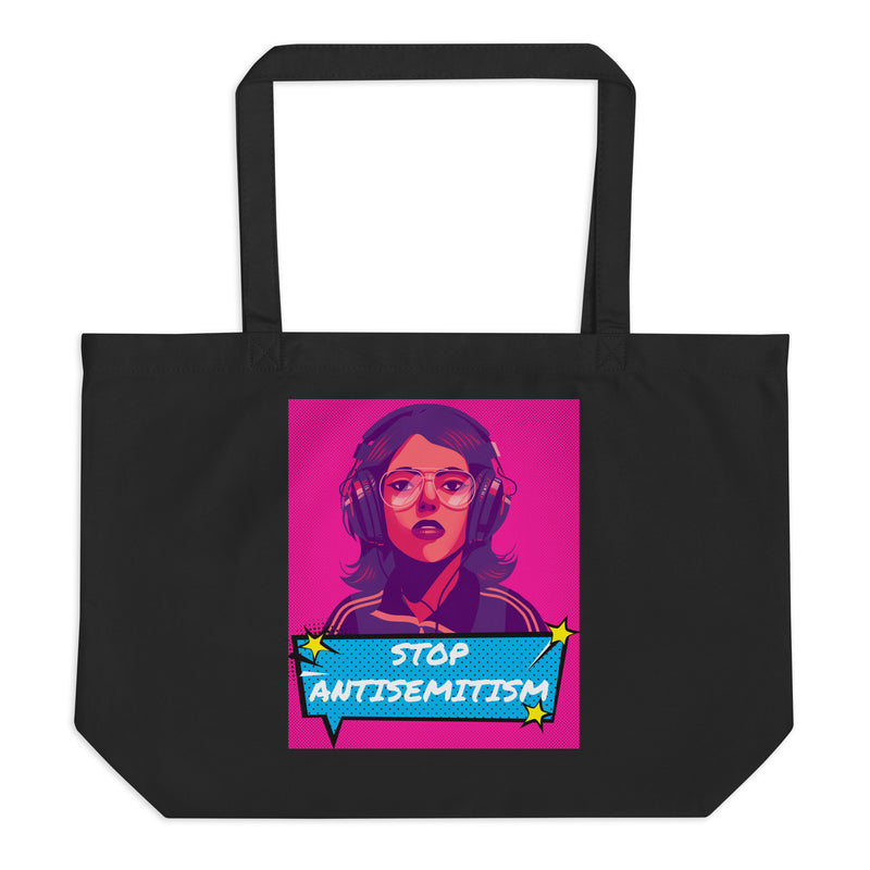 Pop Art Style | Antisemitism | Large Organic Tote Bag