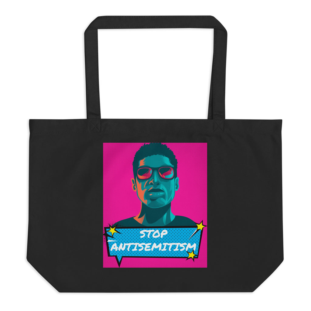 Pop Art Style | Antisemitism | Large Organic Tote Bag Jouparty