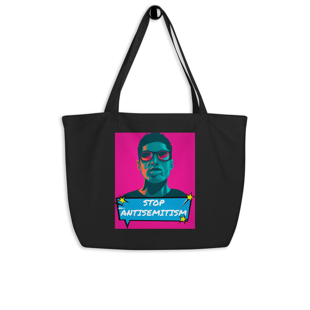 Pop Art Style | Antisemitism | Large Organic Tote Bag Jouparty