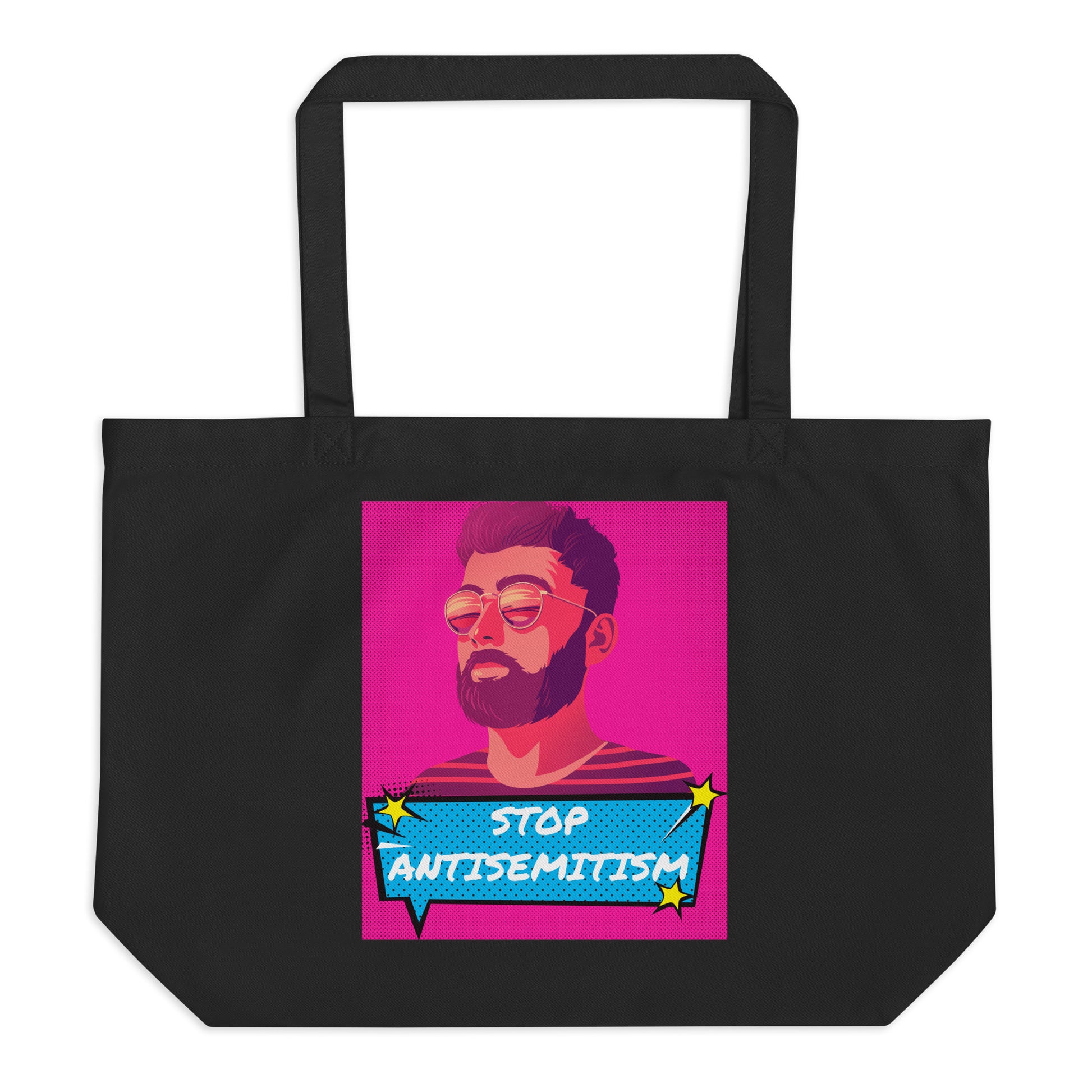 Pop Art Style | Antisemitism | Large Organic Tote Bag