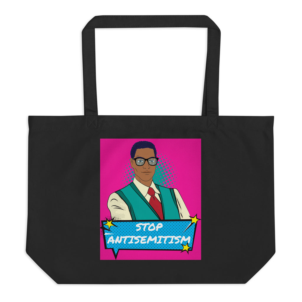 Pop Art Style | Antisemitism | Large Organic Tote Bag Jouparty