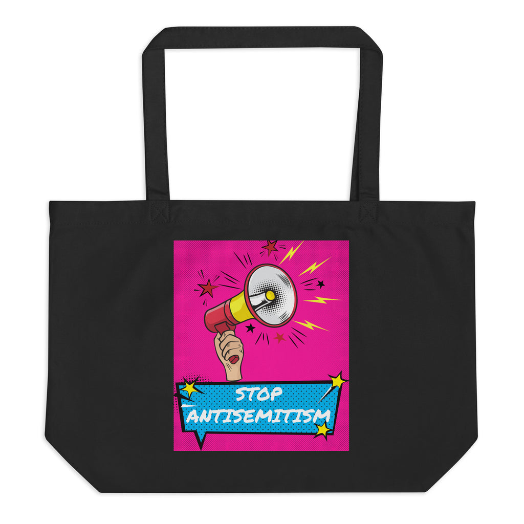 Pop Art Style | Antisemitism | Large Organic Tote Bag