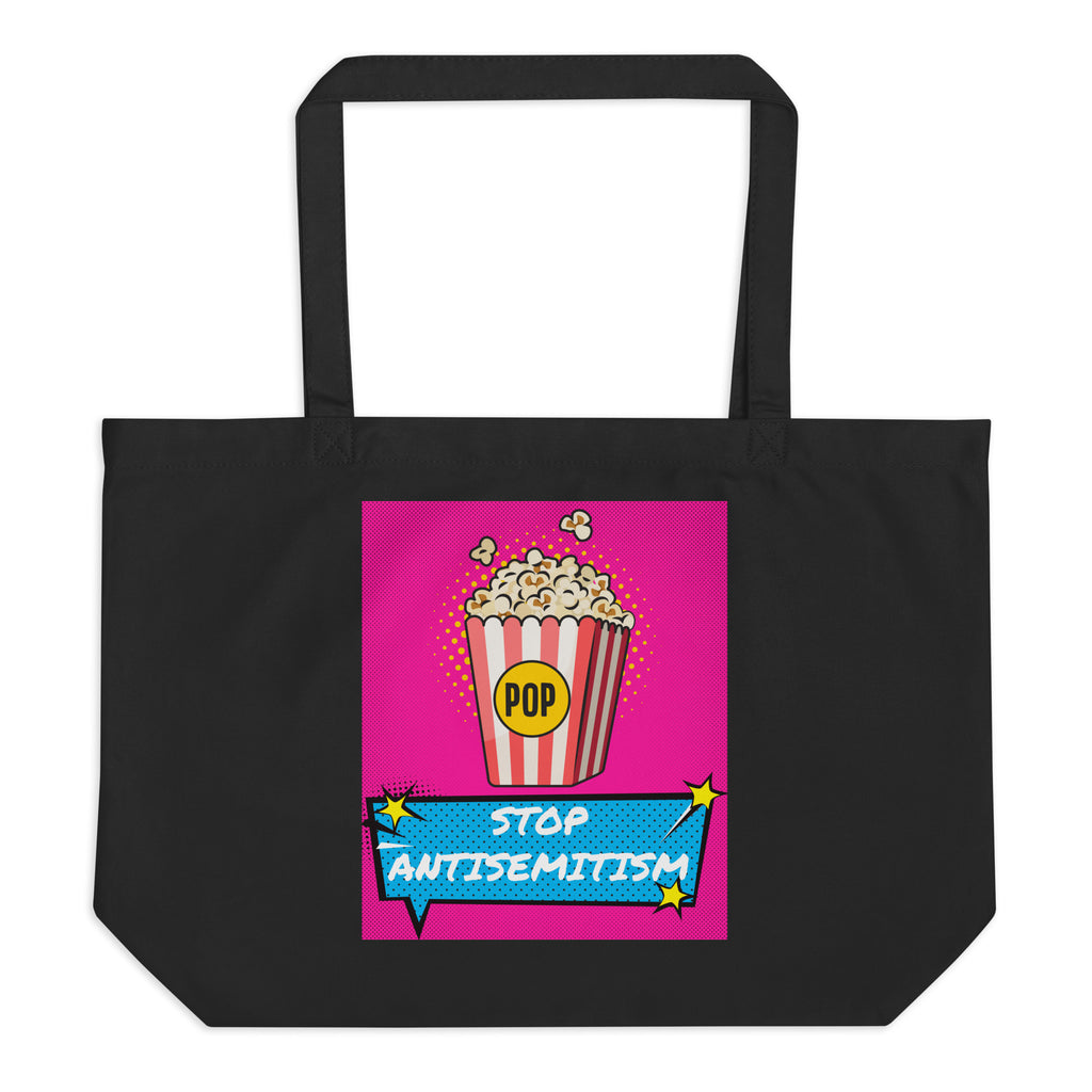 Pop Art Style | Antisemitism | Large Organic Tote Bag