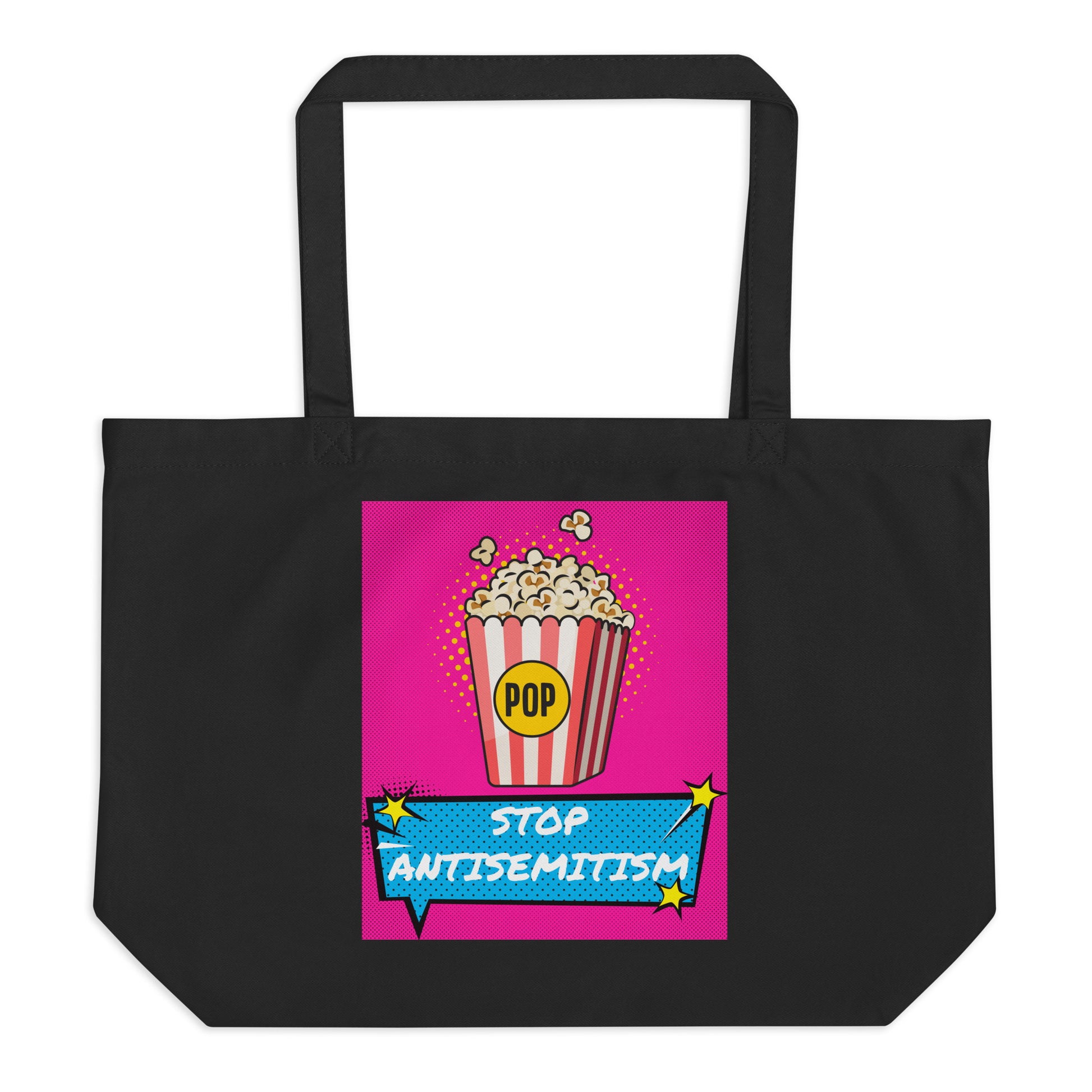 Pop Art Style | Antisemitism | Large Organic Tote Bag
