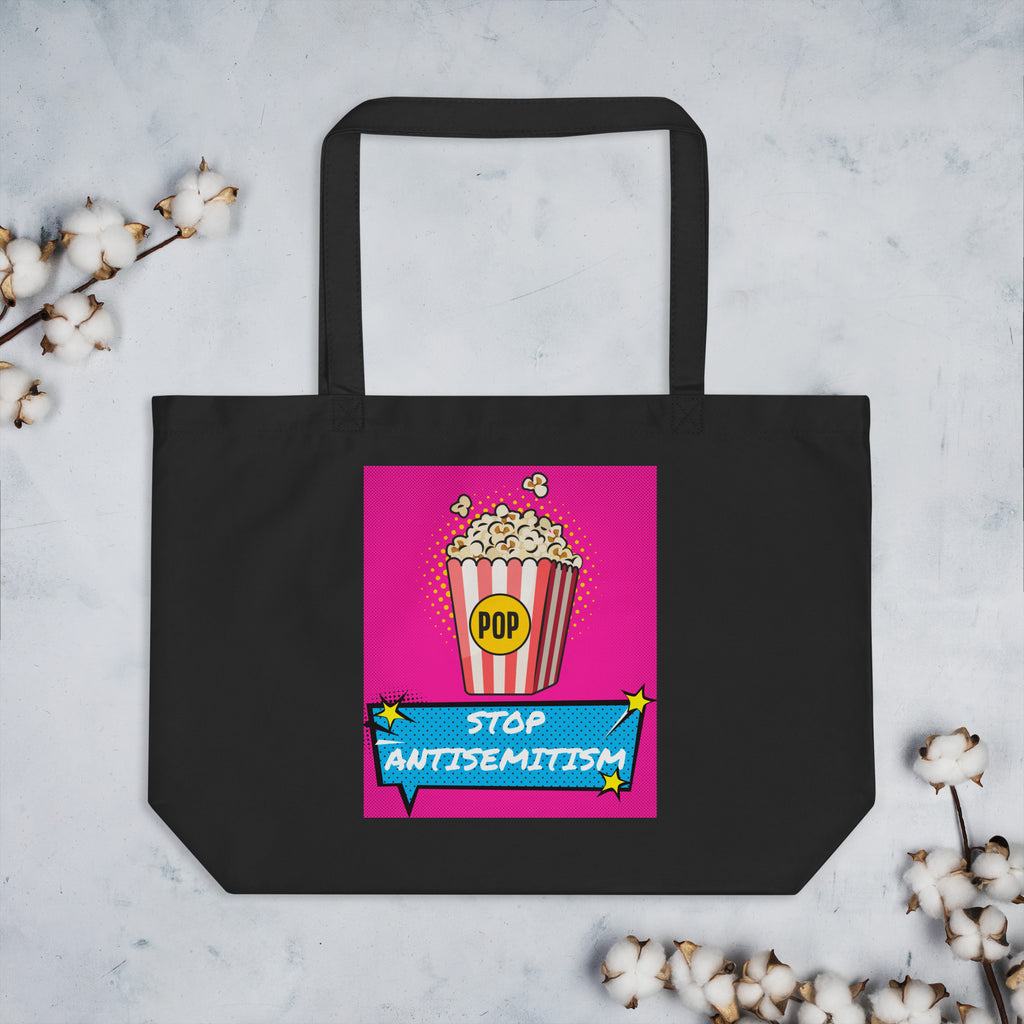 Pop Art Style | Antisemitism | Large Organic Tote Bag