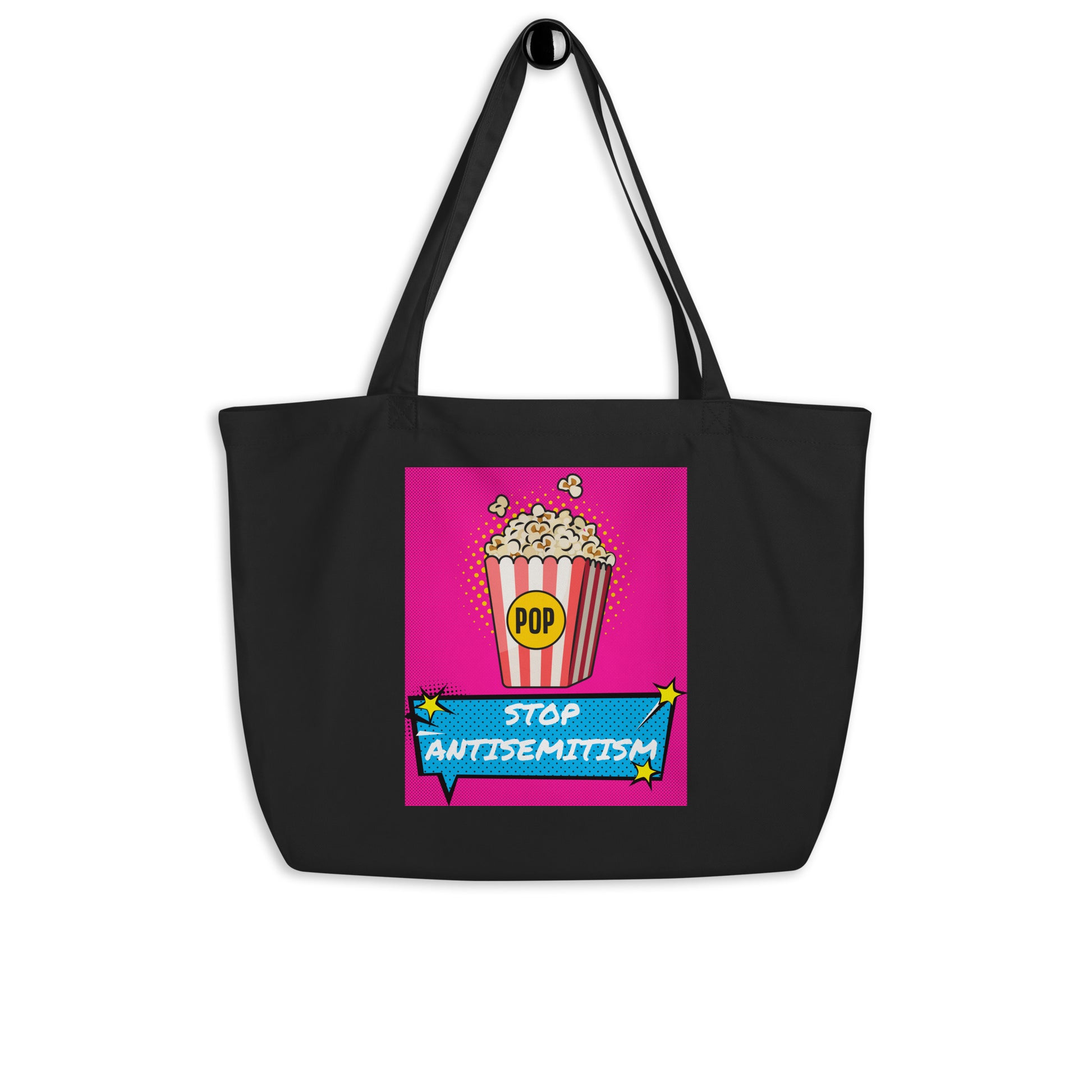 Pop Art Style | Antisemitism | Large Organic Tote Bag